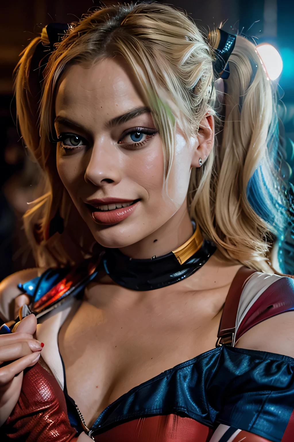 margot robbie as lewd harley quinn
