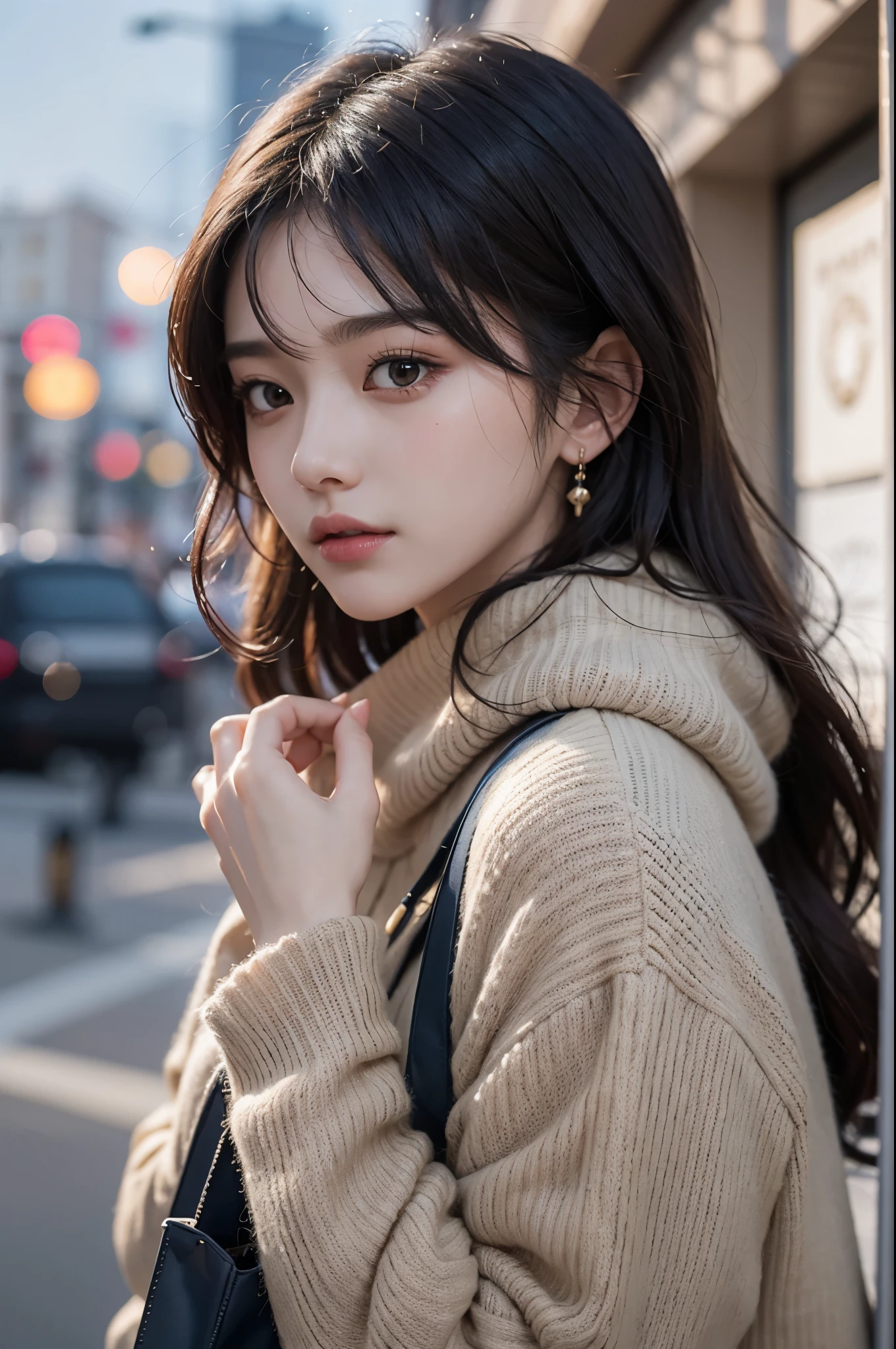 (最高qualityのディテール)、real、8K UHD、High resolution、(1 girl:1.2)、super detail、高qualityテクスチャ、intricate details、detailed、非常detailedなCG、高qualityの影、Detail beautiful delicate face、Detail beautiful delicate eyes、Depth of bounds written、Ray tracing、20th generation、Pretty Kpop Girl、(Korean Ulsan Face)、slender face、(Ulsan-6500-V1.1:0.6)、Pure Eros Face_v1、glow eyes、perfect body、 view viewer、(最高qualityのディテール:1.2)、real、8K UHD、High resolution、(1 girl:1.2)、super detail、高qualityテクスチャ、intricate details、detailed、非常detailedなCG、高qualityの影、Detail beautiful delicate face、Detail beautiful delicate eyes、Depth of bounds written、Ray tracing、20th generation、Pretty Kpop Girl、(Korean Ulsan Face)、slender face、(Ulsan-6500-V1.1:0.6)、cheek、glossy lips、、high resolution, best image quality, 最高quality, photorealistic, 超detailed, realな写真, 4K 8K UHDフルカラーRAW写真, fujifilm(Medium format), hasselblad, carl zeiss, incredible dynamic range photography(convenience_Art by Smooth-768:1.1),High resolution, High pixel count, 明確なdetailed, clear image, natural color reproduction, noise reduction, high fidelity, quality, Software improvements, upscaling, Optimized algorithm, professional level retouching,

1. Oversized coat:

The coat is、Choose an oversized design that covers from shoulders to knees.。Color is classic navy or black、or warm khaki or beige, Such.、Choose colors that match the season。
2. Knitted sweater or turtleneck:

To protect yourself from the cold、Knitted sweater or turtleneckを選択してください。Match the texture and color of the knit to the coat.。
3. wide leg pants:

For pants, Choose a wide-leg design、Combines ease of movement and style。Denim in dark tones or black trousers will look good.。
4. knee high boots:

What is included in an oversized coat、足首からふくらはぎまでカバーするknee high bootsとの組み合わせ。Boots are black or dark brown and chic.、Gives a stylish impression。
5. accessories:

シンプルなゴールドまたはシルバーのaccessoriesを選ぶ、Add elegance to your outfit。for example、Long necklaces and large earrings are recommended.。
6. handbag:

handbag、Choose a color that matches the tone of your outfit.。ショルダーバッグやトートバッグはconvenienceでスタイリッシュ。
7. Makeup and hairstyle:

In makeup, Choose natural colors、Make your skin look beautiful。wavy hair、By creating loose curls、Appeal to softness。