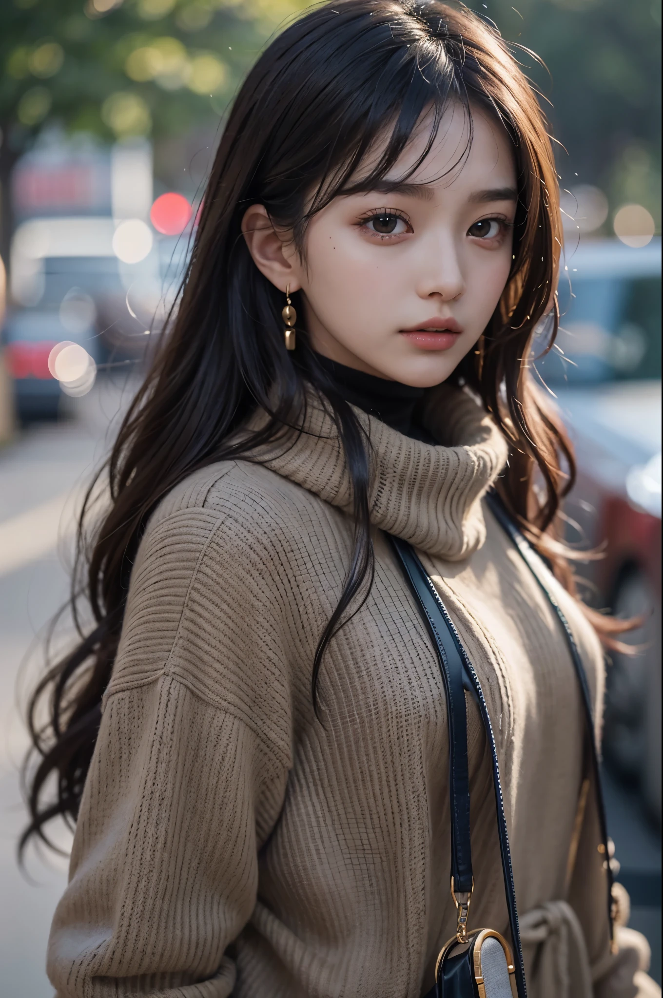 (最高qualityのディテール)、real、8K UHD、High resolution、(1 girl:1.2)、super detail、高qualityテクスチャ、intricate details、detailed、非常detailedなCG、高qualityの影、Detail beautiful delicate face、Detail beautiful delicate eyes、Depth of bounds written、Ray tracing、20th generation、Pretty Kpop Girl、(Korean Ulsan Face)、slender face、(Ulsan-6500-V1.1:0.6)、Pure Eros Face_v1、glow eyes、perfect body、 view viewer、(最高qualityのディテール:1.2)、real、8K UHD、High resolution、(1 girl:1.2)、super detail、高qualityテクスチャ、intricate details、detailed、非常detailedなCG、高qualityの影、Detail beautiful delicate face、Detail beautiful delicate eyes、Depth of bounds written、Ray tracing、20th generation、Pretty Kpop Girl、(Korean Ulsan Face)、slender face、(Ulsan-6500-V1.1:0.6)、cheek、glossy lips、、high resolution, best image quality, 最高quality, photorealistic, 超detailed, realな写真, 4K 8K UHDフルカラーRAW写真, fujifilm(Medium format), hasselblad, carl zeiss, incredible dynamic range photography(convenience_Art by Smooth-768:1.1),High resolution, High pixel count, 明確なdetailed, clear image, natural color reproduction, noise reduction, high fidelity, quality, Software improvements, upscaling, Optimized algorithm, professional level retouching,
1. Oversized coat:
The coat is、Choose an oversized design that covers from shoulders to knees.。Color is classic navy or black、or warm khaki or beige, Such.、Choose colors that match the season。
2. Knitted sweater or turtleneck:
To protect yourself from the cold、Knitted sweater or turtleneckを選択してください。Match the texture and color of the knit to the coat.。
3. wide leg pants:
For pants, Choose a wide-leg design、Combines ease of movement and style。Denim in dark tones or black trousers will look good.。
4. knee high boots:
What is included in an oversized coat、足首からふくらはぎまでカバーするknee high bootsとの組み合わせ。Boots are black or dark brown and chic.、Gives a stylish impression。
5. accessories:
シンプルなゴールドまたはシルバーのaccessoriesを選ぶ、Add elegance to your outfit。for example、Long necklaces and large earrings are recommended.。
6. handbag:
handbag、Choose a color that matches the tone of your outfit.。ショルダーバッグやトートバッグはconvenienceでスタイリッシュ。
7. Makeup and hairstyle:
In makeup, Choose natural colors、Make your skin look beautiful。wavy hair、By creating loose curls、Appeal to softness。