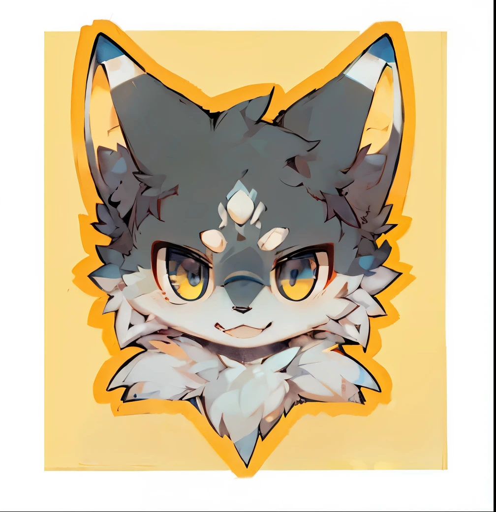 avatar,little wolf,Lovely,black hair,wear glasses,White clothes