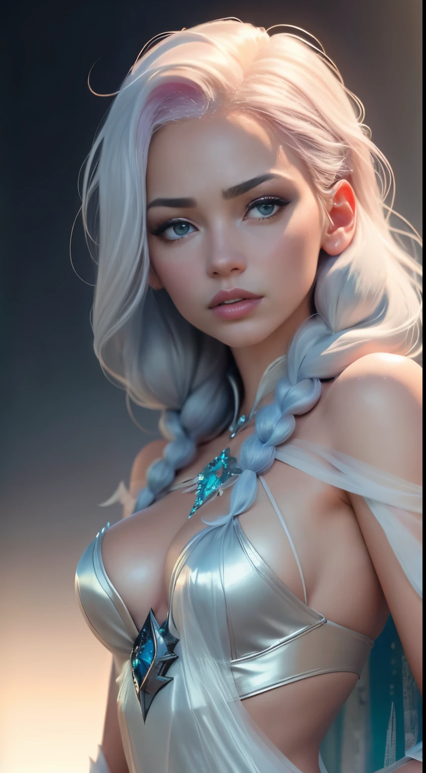 (elsa frozen-rose quartz SU mezclando modelos .) (ultra FUSIÓN) Highly detailed CG unity 8k wallpaper, style shot, complex, high detail, dramatic, highest quality movie still image, very detailed, masterpiece, best quality, character design, Elsa, Elsa from Frozen,Diamante Rosado fusión (( Dark style)), realistic ultra-detailed rendering style, natural light, sharp character design, (hard focus, 8k), (((natural skin texture))), 8k textures, soft cinematic lighting, adobe lightroom, dark room, hdr, Sophisticated, Elegant, Rich Detail, Sharp Focuilm Look) )), Soothing Tones, Detail Frenzy, Intricate Detail, Super Detail, Low Contrast, Soft Film Lighting, Dull Colors, Exposure Blending, HDR, Fade, 35mm, f/1.4, ISO64, f16, 25 sec.