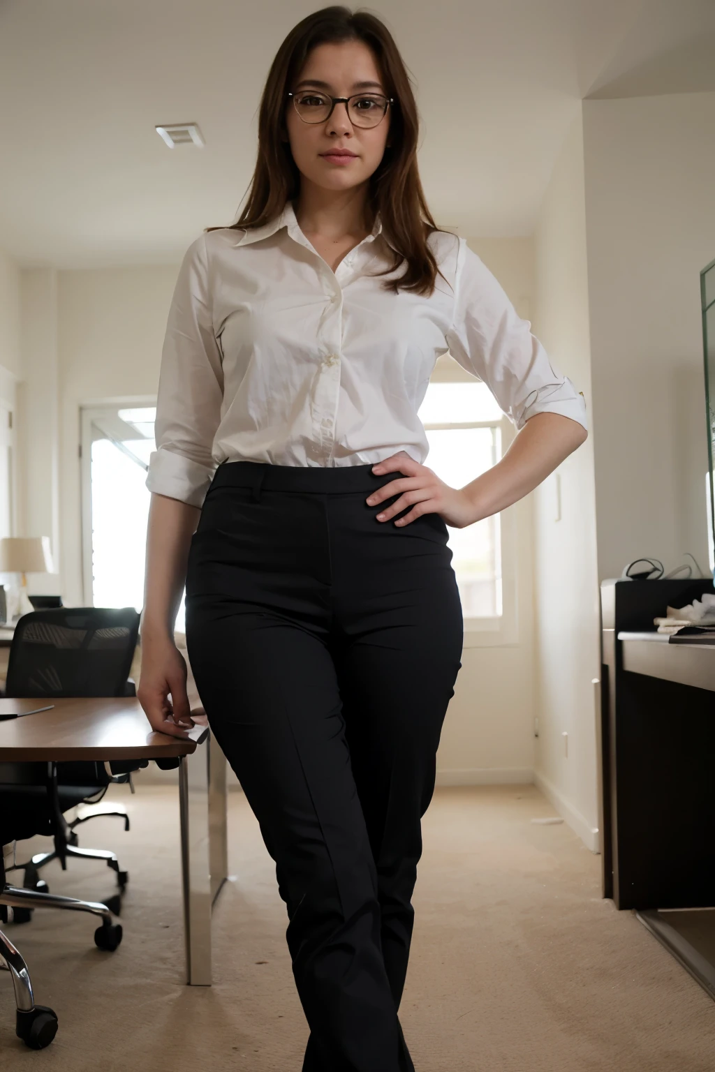 pants black secretary 
