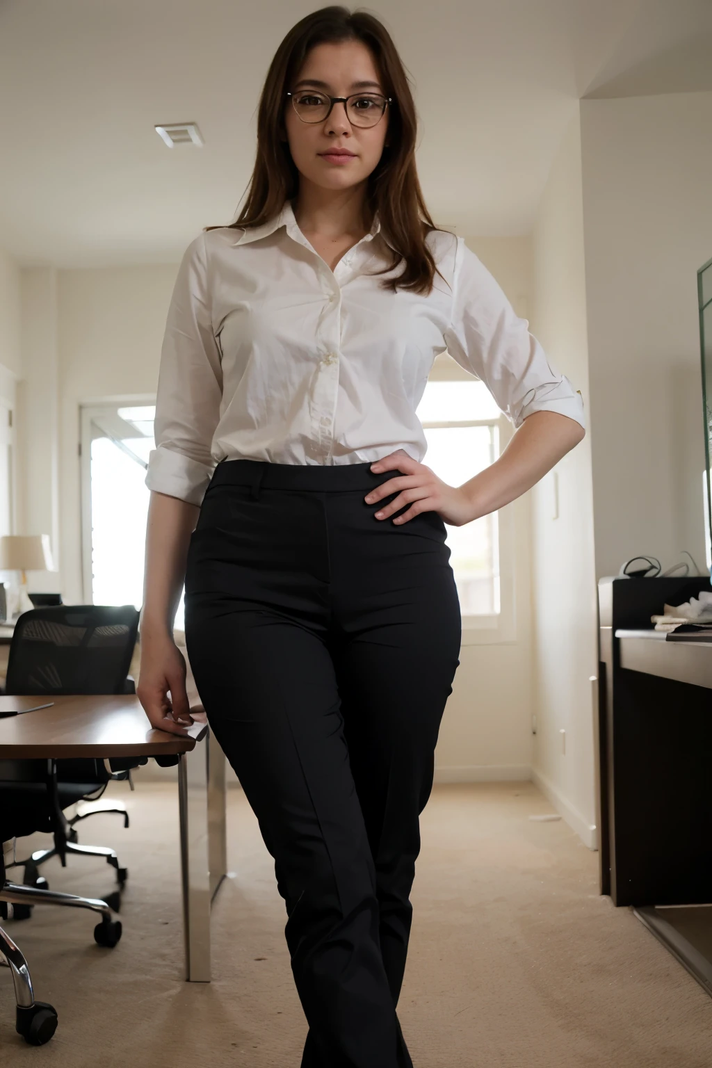 pants black secretary