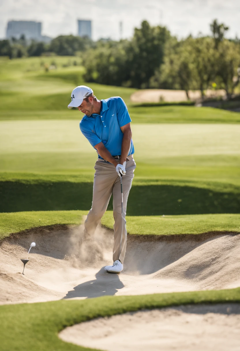 Bunker shot, golf