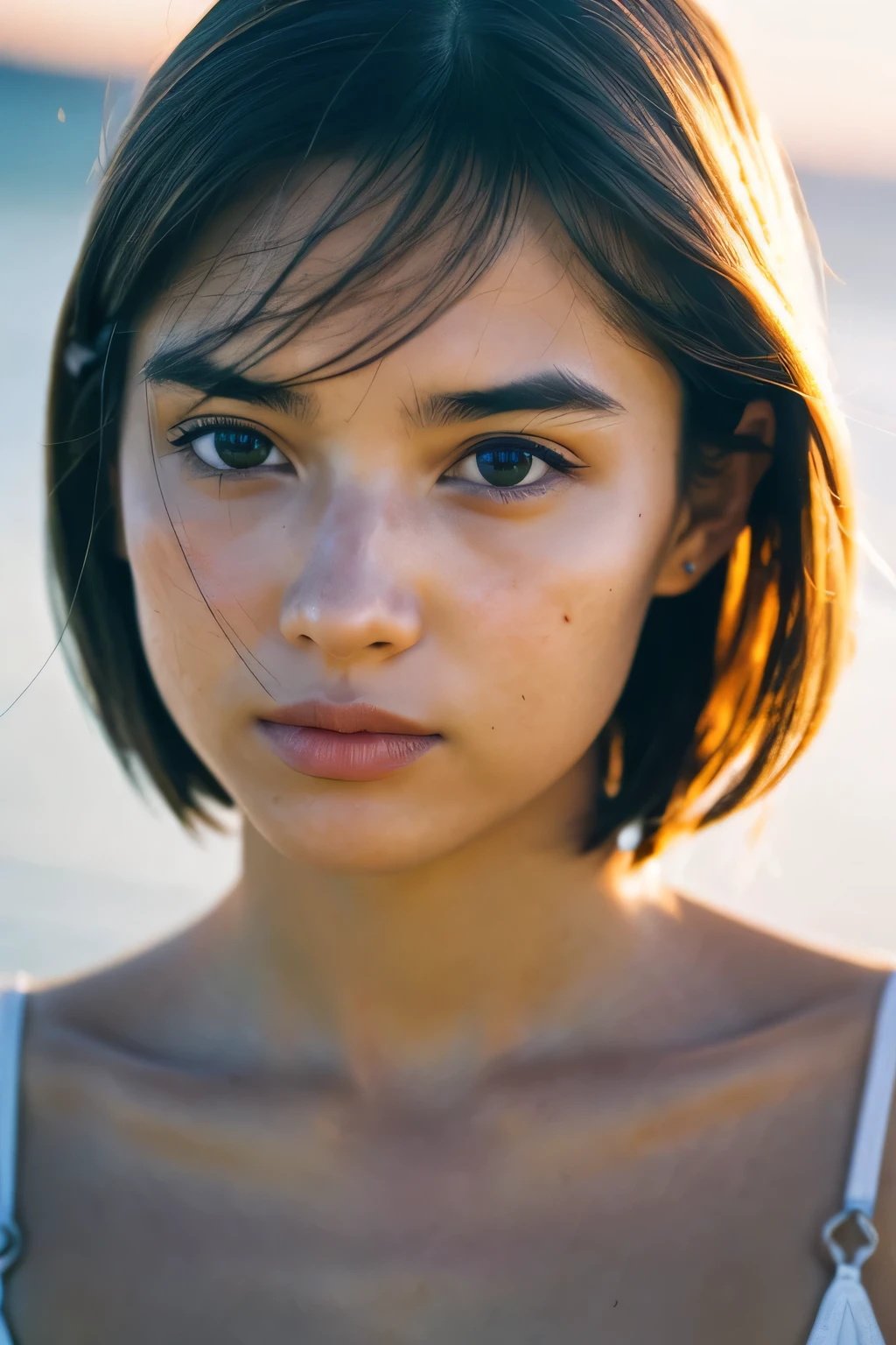 ((melhor qualidade)), ((obra de arte)), (detalhado), rosto perfeito, scandinavian girl, by the sea, portrait photography, beautiful, sunlight, smooth light, real photography fujifilm superia, full HD, taken on a Canon EOS R5 F1.2 ISO100 35MM, hyper-maximalism, intricate, insanely detailed, sharp focus, ultra realistic, dslr, uhd, 8k, final render