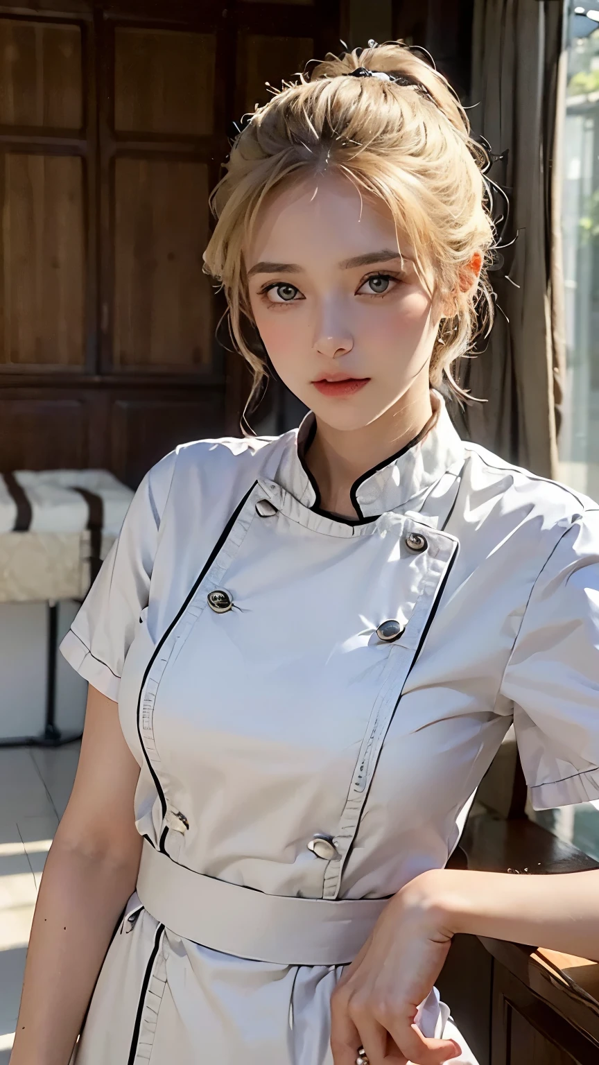((qualité supérieure, 8K, chef-d'œuvre: 1.3)), Se concentrer: 1.2, Une beauté corporelle parfaite: 1.4, est: 1.2, ((Coupe de cheveux en couches, Poitrine: 1.2)), (vêtements mouillés: 1.1), (Pluie, rue: 1.3), Robe bando: 1.1, Texture du visage et de la peau très détaillée, Yeux délicats, double paupières, peau blanchie, Cheveux longs, blond, a genou,
