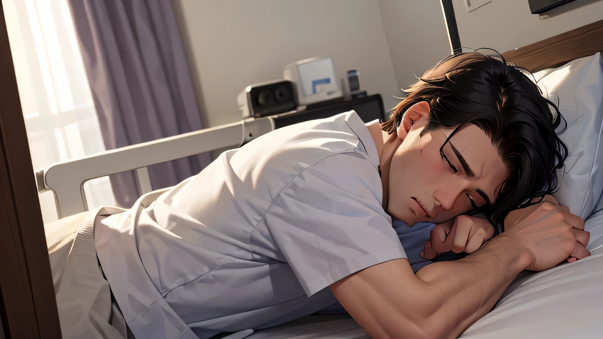 Enquanto ele estava deitado na cama do hospital, becoming aware of the consequences of their lies, he realized that the last lie he told almost cost him his life.