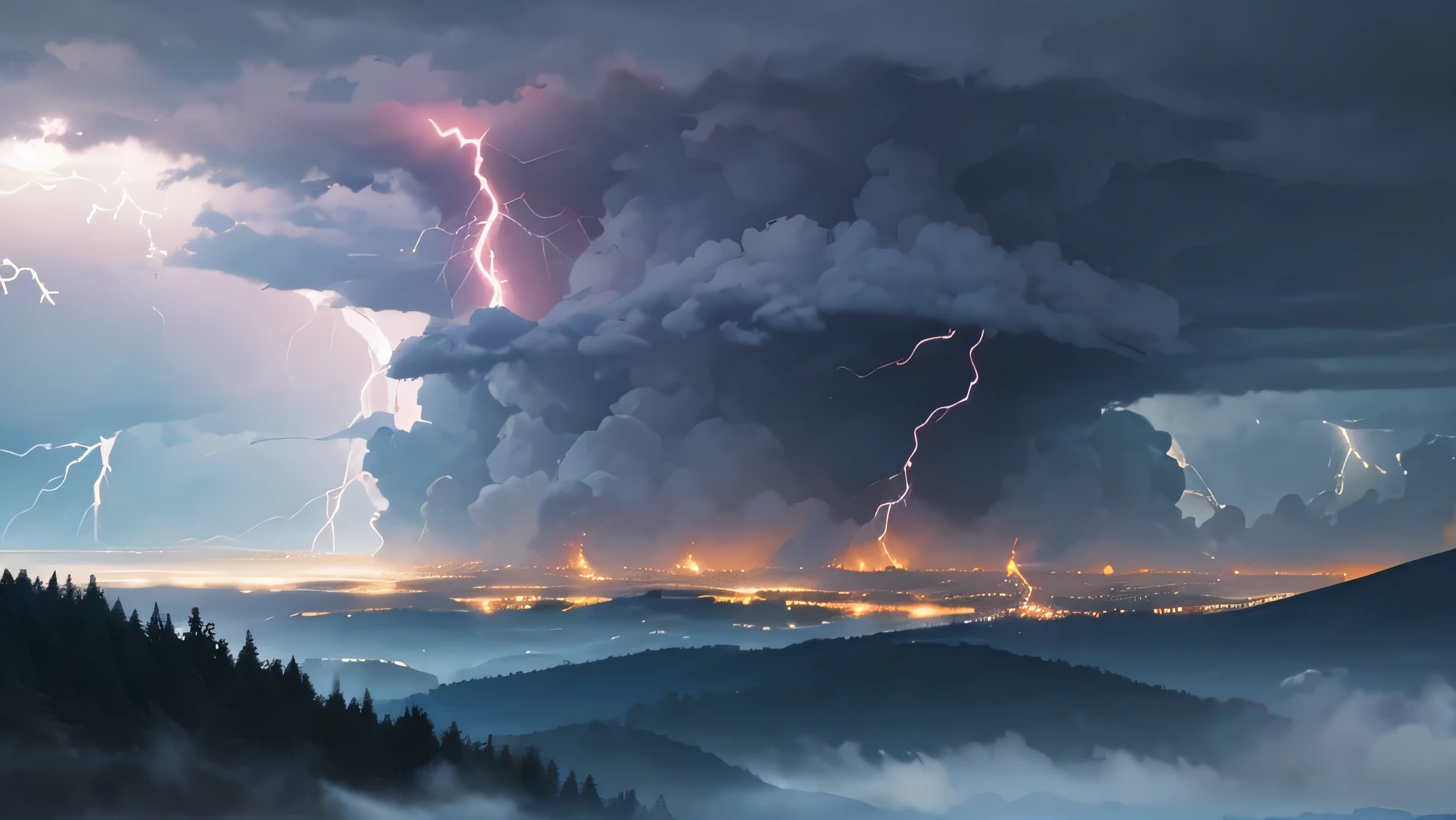 Amid growing tension, algo inesperado aconteceu. The fog that enveloped the hills turned into an intense storm, Lightning flashed across the sky and thunder roared as if nature itself was outraged by Oliver's lies..