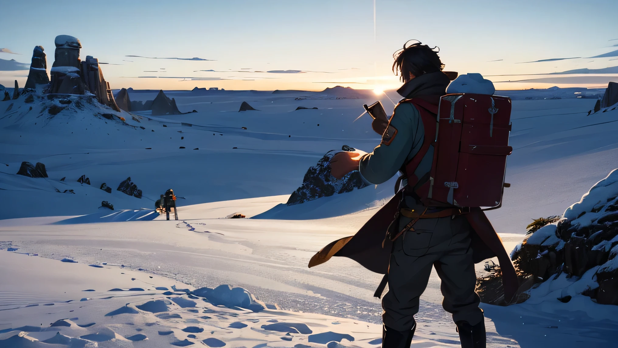 Quando chegaram a um ponto isolado, ele parou e revelou a verdade: there was no treasure, and the whole expedition was another one of his lies.
