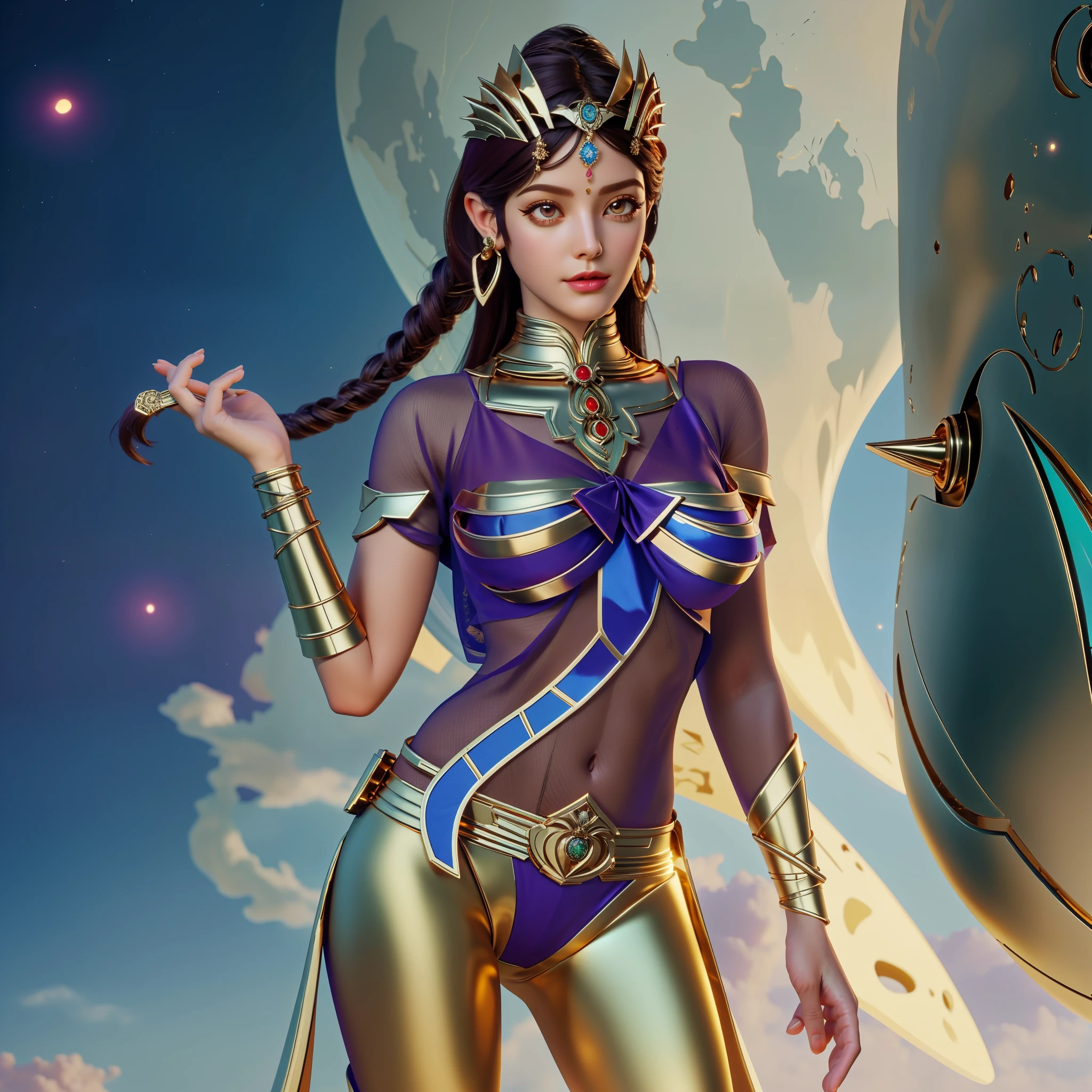 cleopatra arafed disfrazada con sexy lingerie de diamante y oro, sosteniendo la cola de un escorpion en la mano., portrait of a scorpion goddess, Reina egipcia, Hybrid Scorpio Woman, antigua princesa Libu, Diosa antigua, Djinn Human Hybrid, Hermoso fondo egipcio, ne zha de herir, Artgerm Julie Bell Beeple, diosa del amor femenina de piel oscura, a beautiful fantasy empress