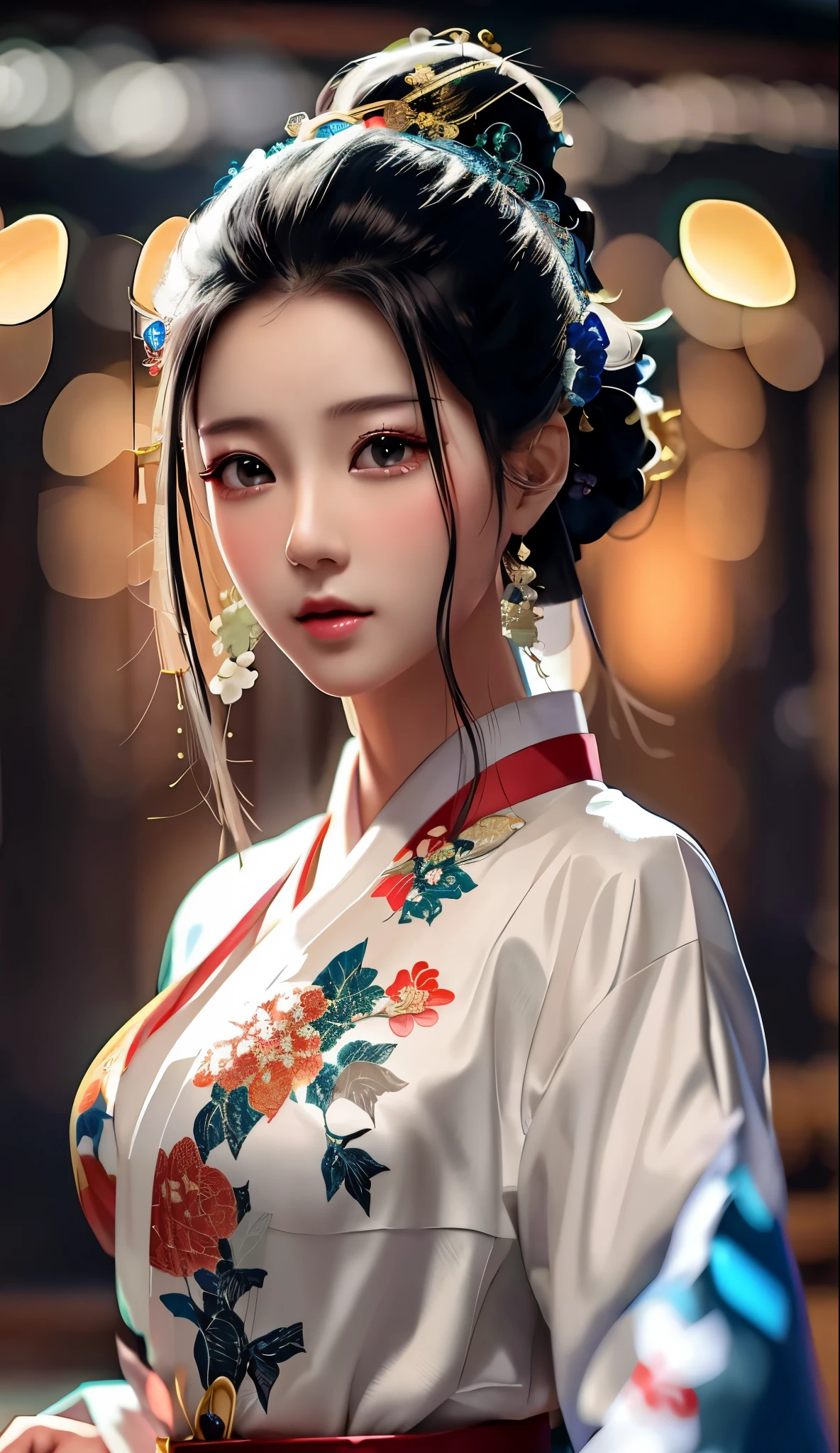 Asian woman posing for photo in kimono dress, Palace , A girl in Hanfu, Guviz-style artwork, Beautiful digital artwork, Chinese girl, Japanese goddess, Traditional beauty, Beautiful oriental woman, beautiful Korean women, Korean girl, Beautiful Asian girl, Ross Tran 8 K, gorgeous chinese models, Korean woman, elegant japanese woman
