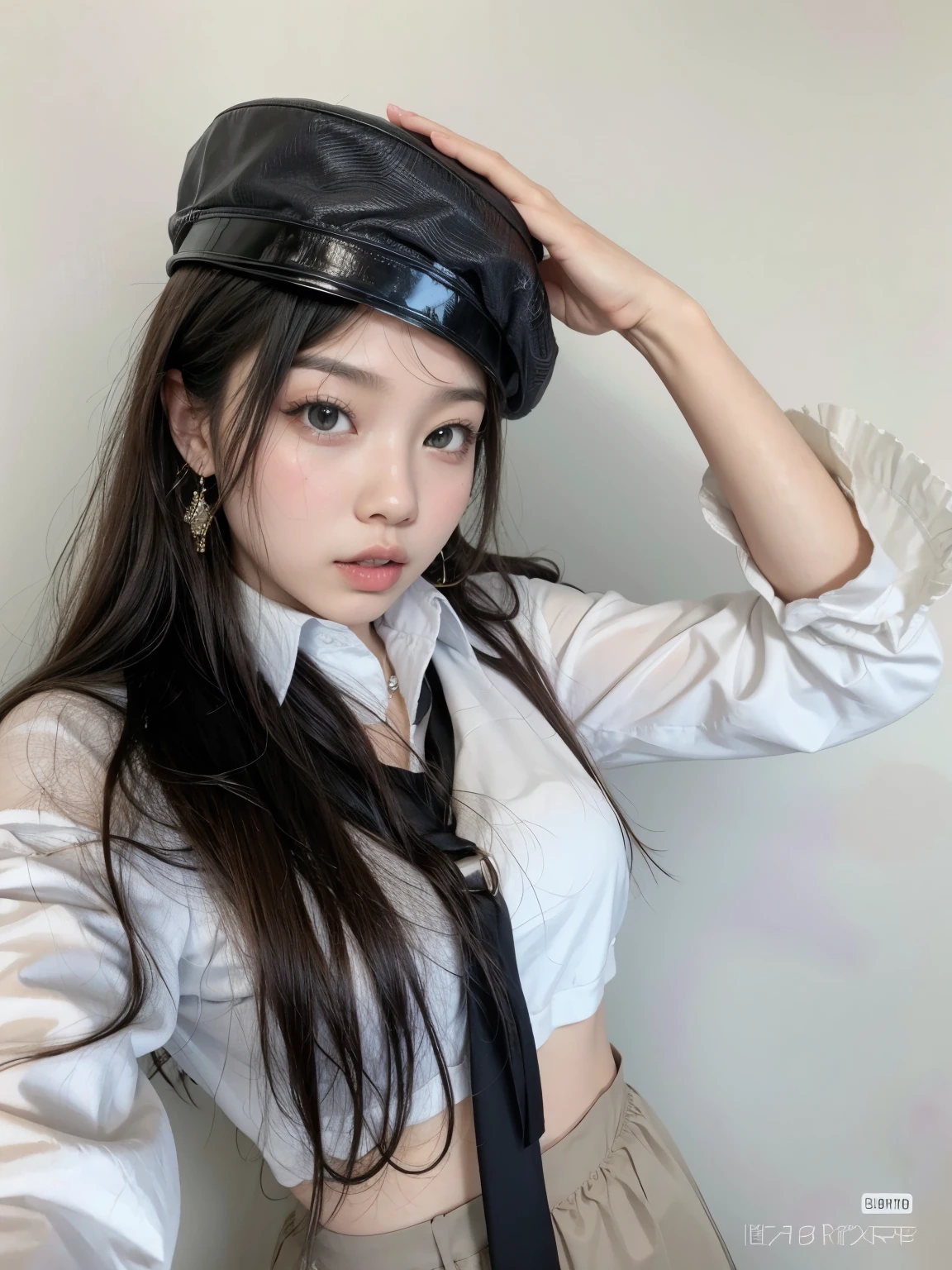 (8k:1.27), best quality, masterpiece, ultra highres:1.2), lesbian delinquent girl with dyed long hair and arm tattoos, tattooed girl, full body picture, dirty old white oversized knotted prisoner t-shirt, dirty big t-shirt with prisoner number written in t-shirt, short big sleeves, beige prisoner pants tied with a rope, wearing dirty old goth clothes, long pink hair pulled back, big pink messy bun, kneeling in a prison cell next to a noose, handcuffed, hands tied with rope behind body, submissive neck choker and checkered keffiyeh scarf in neck, 4k or 8k picture, looking at the floor down very sad, very sad face, praying, paisley bandana pirate style headscarf, smelly, barefoot, rope noose hanging from ceiling, tattooed body, noose rope hanging