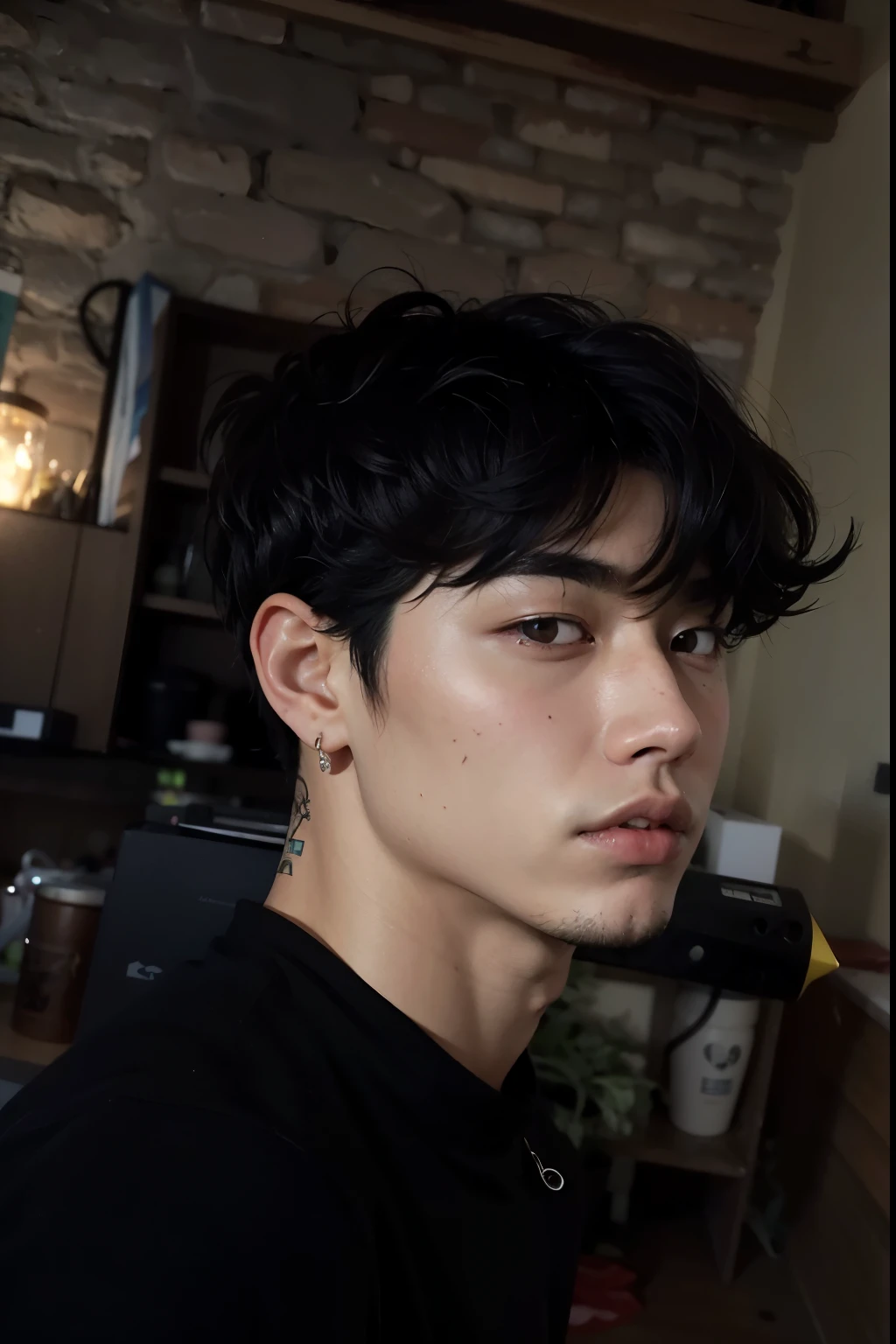 Arafed man with neck and neck tattoo., Kim Doyoung, cai xukun, Jinyoung Shin, ulzzang masculino, hyung tae, kanliu666, Jungkook, inspirado em Bian Shoumin, headshot imagem de perfilture, Hong junho hyung, 1 7 anos - idade de rosto fino, taejune kim, imagem de perfil