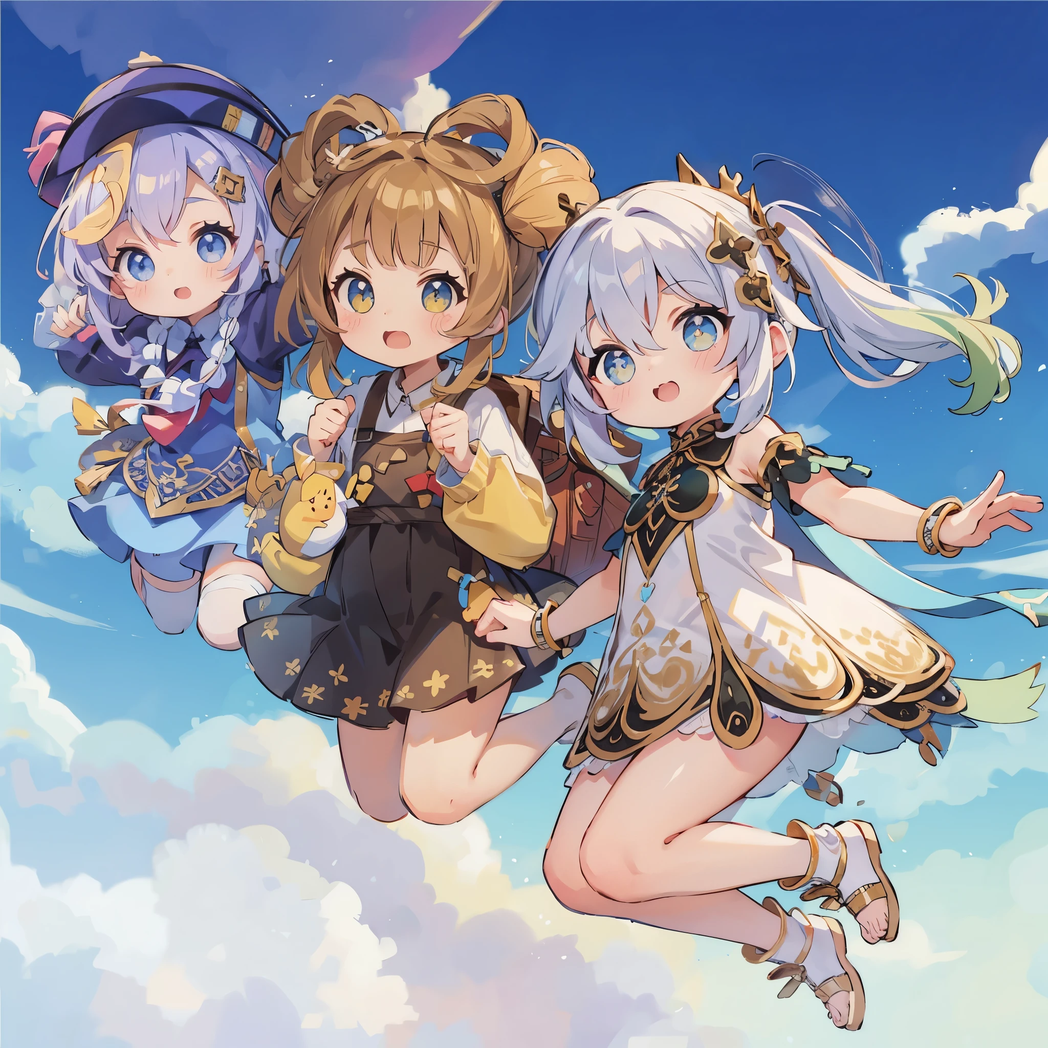 sky, jumping, {{{{{big eyes}}}}},