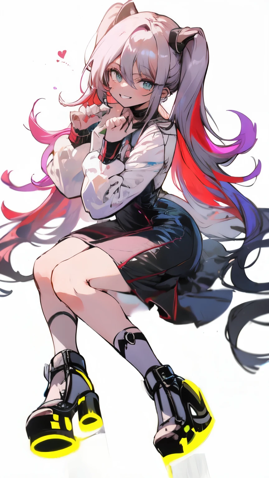 score_9, score_8_up, score_7_up, score_6_up, 1girl, tomboy, solo, (armpits:1.1), (tongue out:1.1),
masunya masyunya (vkontakte) masyunya /(vkontakte/) cat ears purple skin color hair bow (purple hair color:1.1) <lora:masunya-masyunya_ponyXL_v1:0.8> ,
official art,solo,outdoors,smile,looking at viewer,facing viewer,absurdly long hair, twintails,hair ornament,sidelocks,hair between eyes,parted bangs,white shirt,collared shirt,bare shoulders,sleeveless shirt,aqua necktie,detached sleeves,black sleeves,shoulder tattoo,fringe,black thighhighs,miniskirt,pleated skirt,zettai ryouiki,thigh boots, <lora:Hatsune Miku(voi)-Pony:0.8>
(kelvin hiu:0.5),
d4rk01l, <lora:d4rk01lXLP:0.1>
garainy palaroid <lora:Concept Art Ultimatum Style LoRA_Pony XL v6:1>