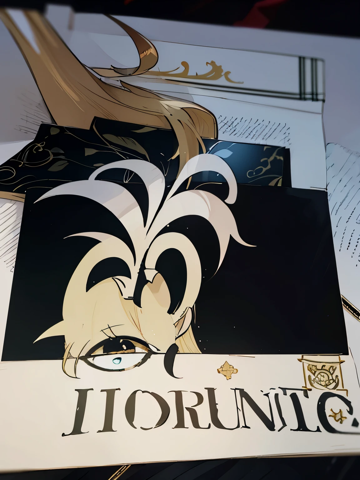 2d, masterpiece, best quality, anime,luxury logo
