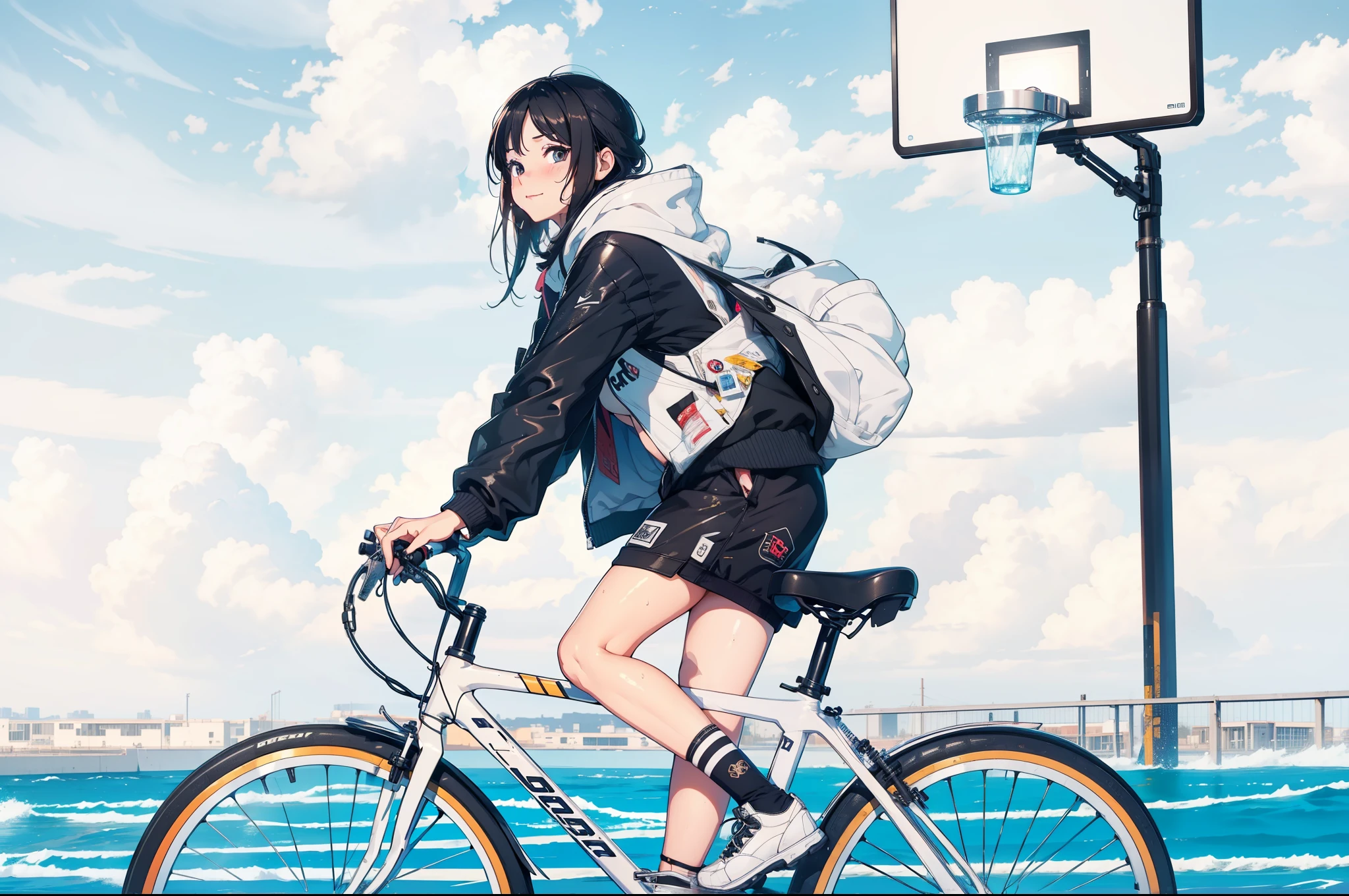 (extremely detailed CG unity 8k wallpaper), (masterpiece), (best quality), (ultra-detailed), (best illustration), (best shadow), (absurdres), 
BREAK
girl, sweat, steam, medium breast, nsfw, looking at viewer, light smile, 