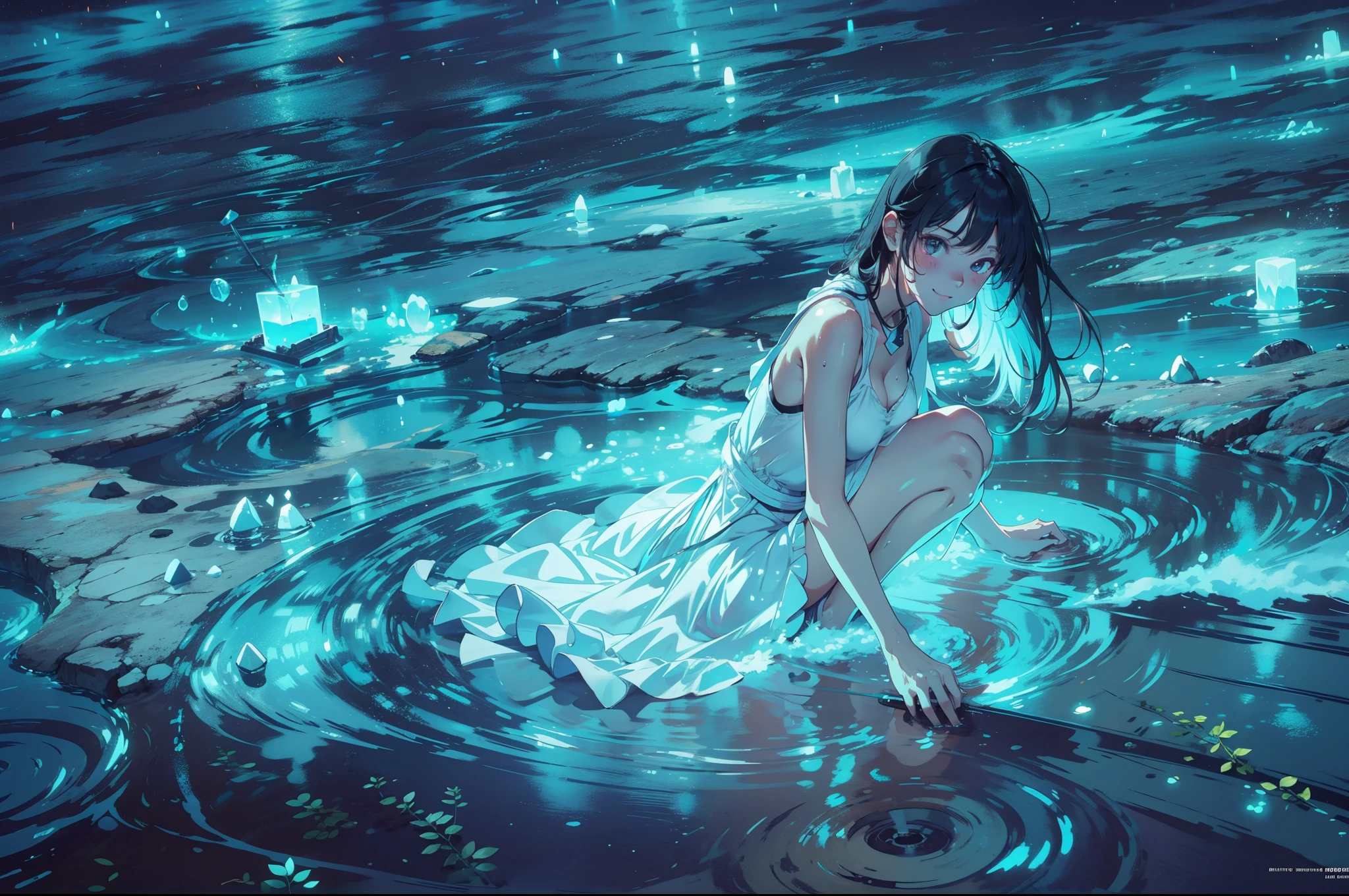 (extremely detailed CG unity 8k wallpaper), (masterpiece), (best quality), (ultra-detailed), (best illustration), (best shadow), (absurdres), 
BREAK
girl, sweat, steam, medium breast, nsfw, looking at viewer, light smile, 