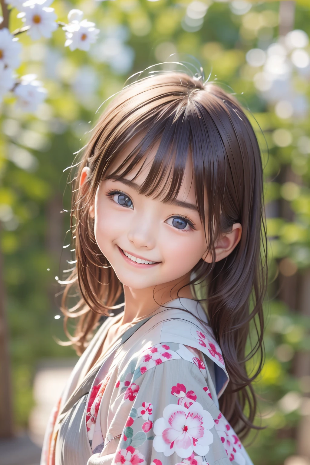 Top quality, realistic, 8K, high resolution, full color, girl, ((Japanese)), (1 person), (5 female), ((smile))
