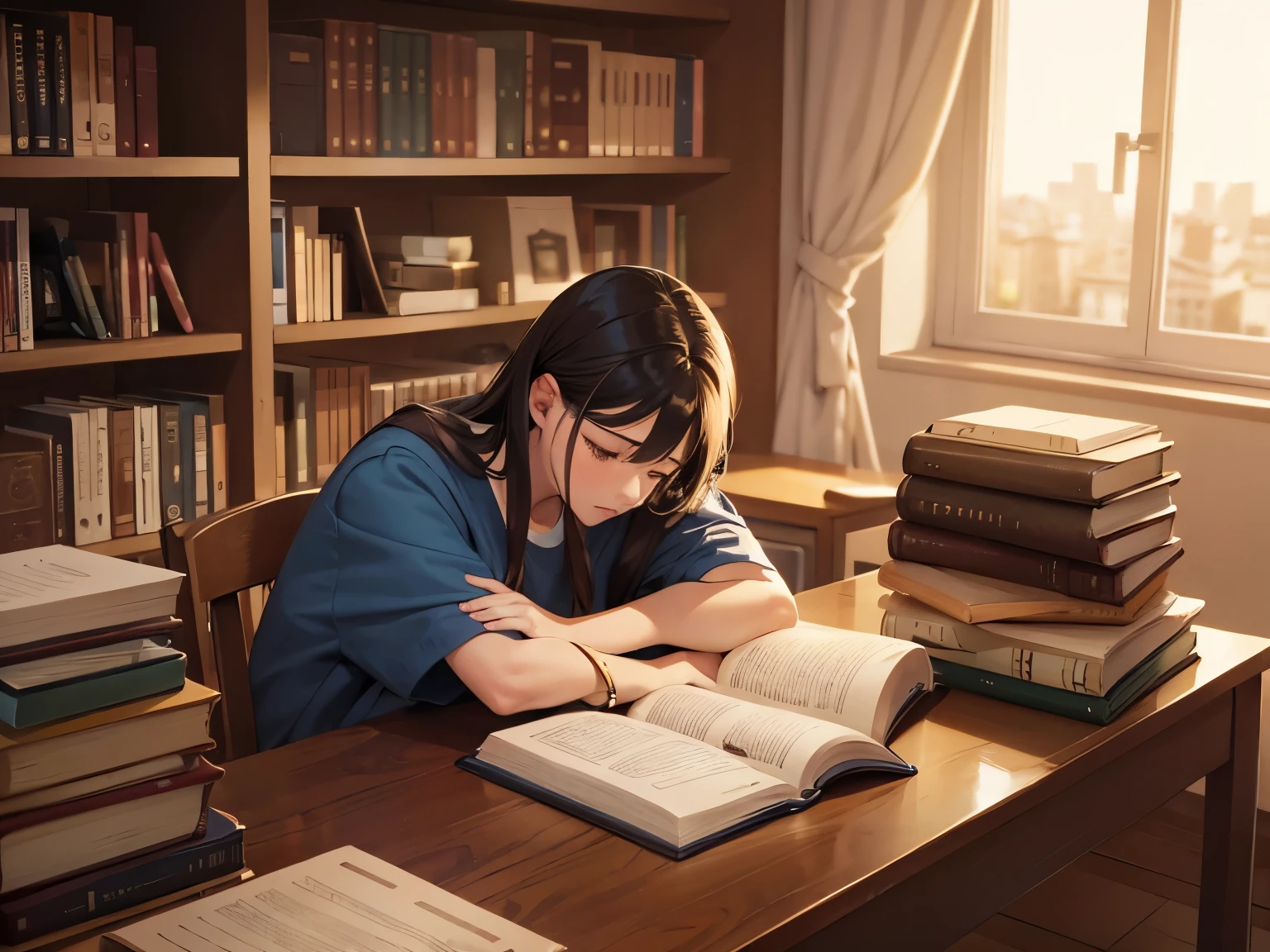 people who study hard，book