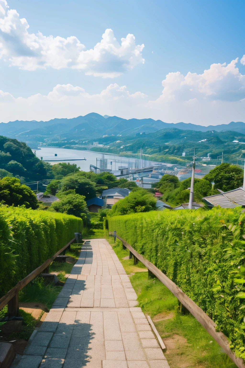 Summer scenery of Iso, Tsushima City, Nagasaki Prefecture