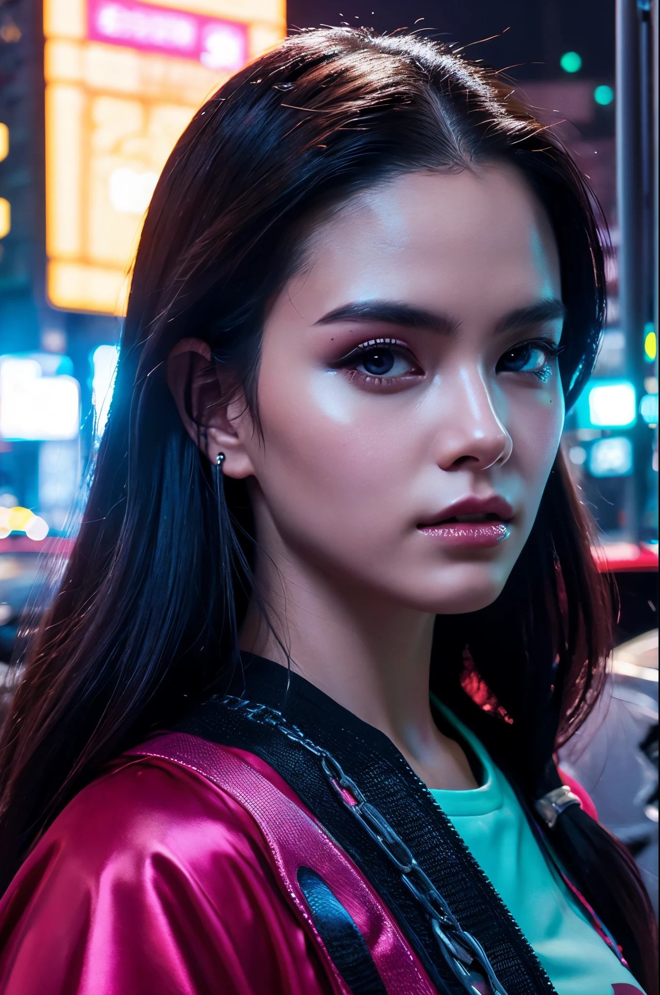 cyberpunk woman