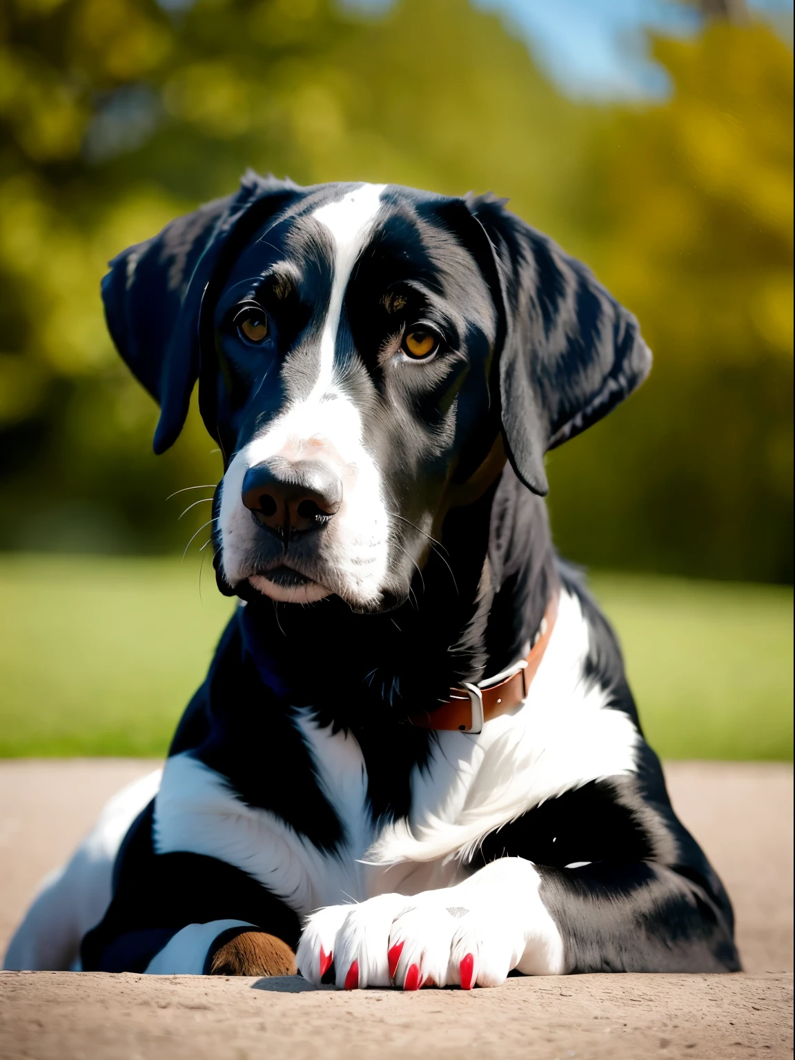 big Grate Dane dog, posed, wide portrait, portrait shot, large portrait, photo taken with provia, mega-detailed, jenna barton, accurately portrayed, beautiful surroundings, by Meredith Dillman, far - mid shot, portrait of a big, a portrait, portrait photo, advertising photo, spot lit, a huge