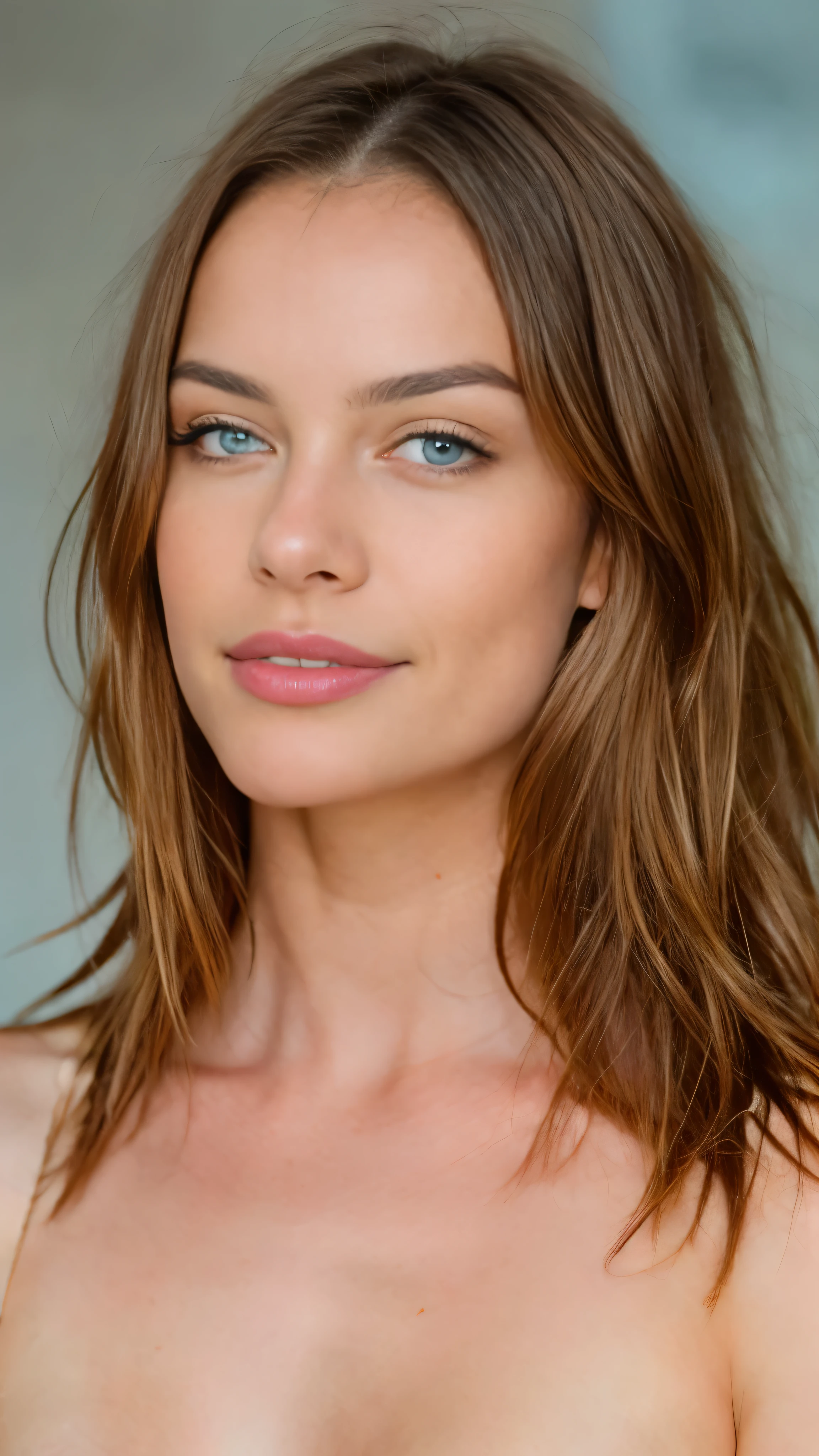 A woman with a very big breast posing for a picture - SeaArt AI