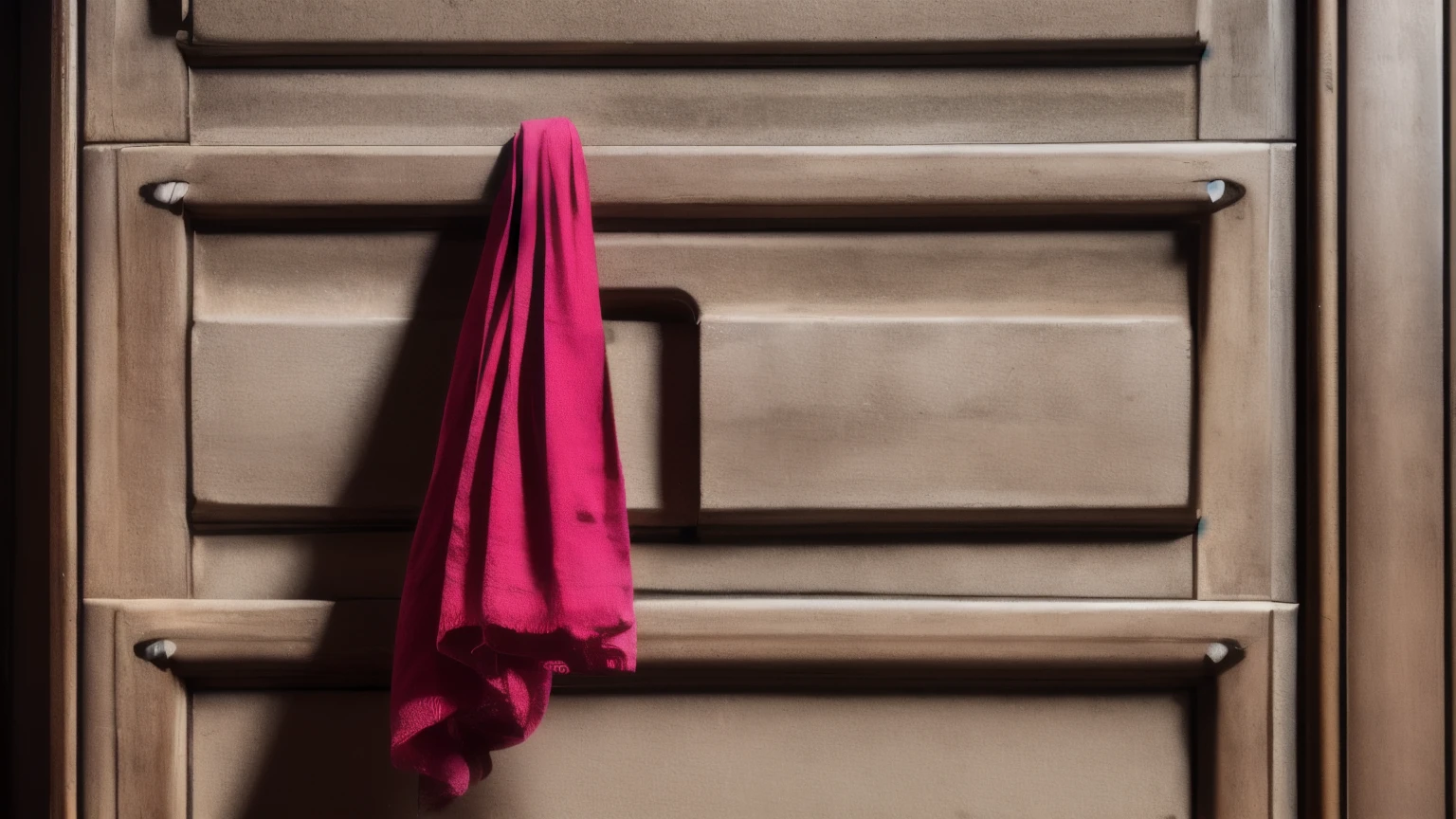 hyper ultra realistic photographs full body of isolated on white background A single, brightly colored scarf hangs from a hook inside a closed wardrobe. The rest of the closet remains unseen, shrouded in mystery. What secrets does it hold? What stories do the hidden clothes tell? ratio 16:9, 4k, 8k resolution, High quality photo, high detailed, imagesharp focus, Cinematic lighting,hyperdetailed & Unreal engine, detail, realism, photography,cinematography, camera NIKON, lens NIKKOR flagship, masterpiece. hyper-maximalism, ultradetailed photorealistic, light skin imperfections, final render, vray, photo, fashion