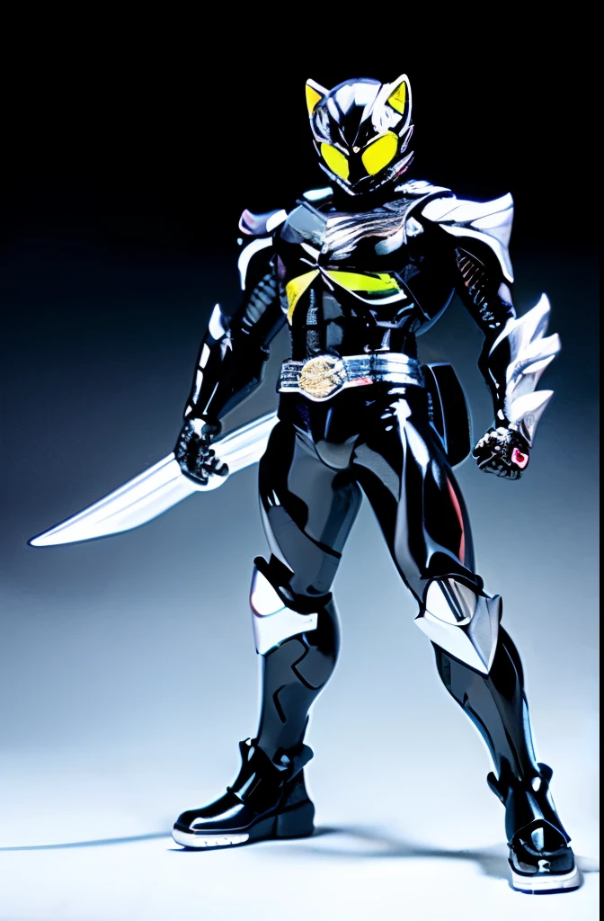 Kamen Rider、Black body、silver line、physical ability enhancement、Cat type