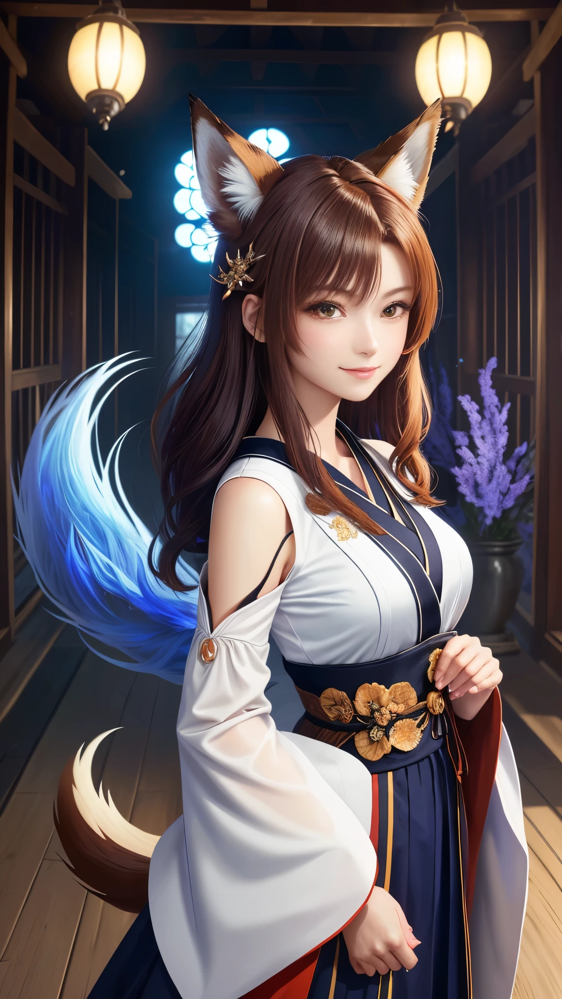masterpiece , best quality,smile,smile,small face,shoulder exposure,golden kimono,A little cleavage exposure,double eyes,Beauty,beautiful woman,beautiful girl,Big eyes,light brown hair,Mysterious世界,god of water殿,in the forest,god of water,Mythical God,水色のMysterious雰囲気,Water sources surround the area,水色のMysterious背景,beautifully curled hair,slender body shape,brown eyes,Contrast faithfully reproduced,short hair,Beautiful short hair,Berry Short,short cut hair,just one person,precision quality,A faithful reproduction of the human eye,水色のMysterious雰囲気,水色のMysterious背景,beautiful details, colorful, delicate details, delicate lips, intricate details, genuine, ultrargenuineista, Mature, bright eyes, ,colorful fox, raposa de Beautiful digital art,shrine maiden,hold hands,exquisite digital illustration, mizutsune, Inspired by mythical wild web creatures, pixiv in digital art, shining light, high contrast, Mysterious,
