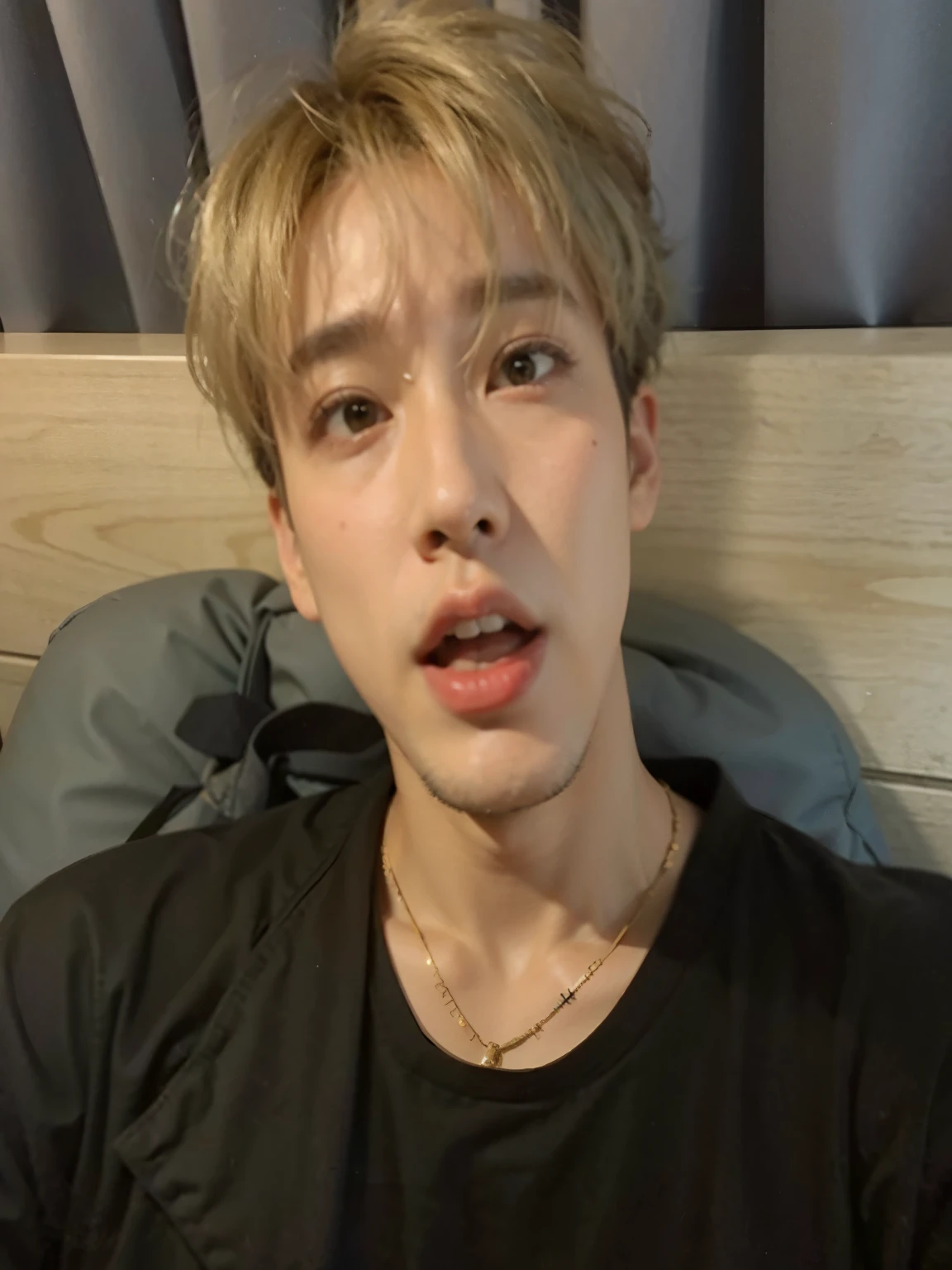 hombre arafed con una camisa negra y una camisa negra, cai xukun, yanjun chengt, hsiao-ron, Jimin\los labios carnosos, Jimin, accurate Jimin face, park Jimin, hyung tae, TaeJune Kim, Jimin\his right eyelid is swollen, hombre surcoreano, Jimin\la nariz griega, xisionwu