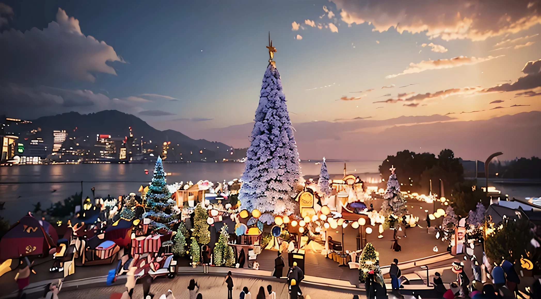 Convert this image to animation,And paired with elements of young people’s joyful festivals