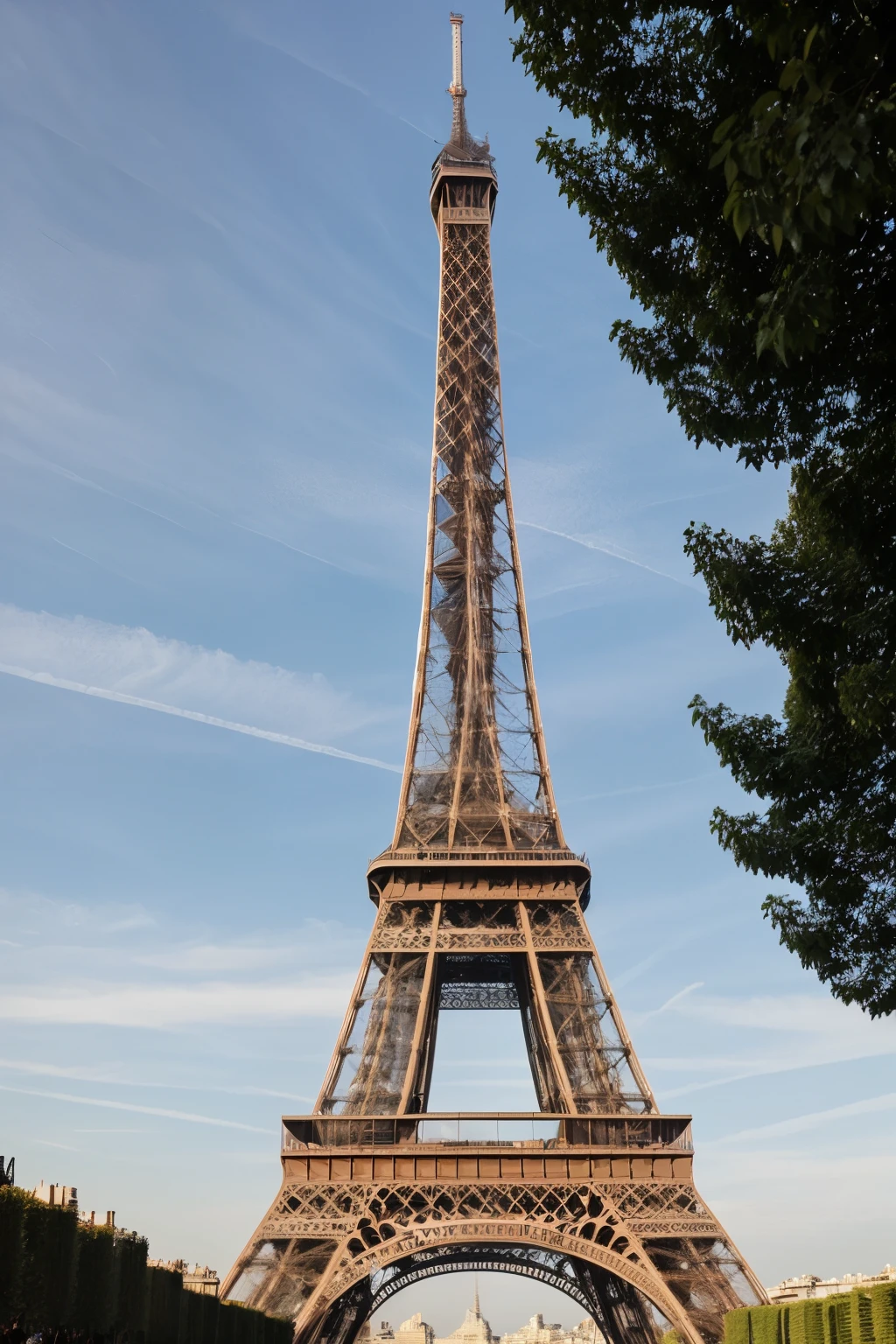 araffe view of the eiffel tower from the street, eiffel tower photography, eiffel tower, paris eiffel tower, eiffel tower left, traveling in france, eiffel tower in the middle, paris city, in front of the eiffel tower, the city of paris, french architecture, eiffel tower is burning, eiffel tower in istanbul, paris background, with eiffel view