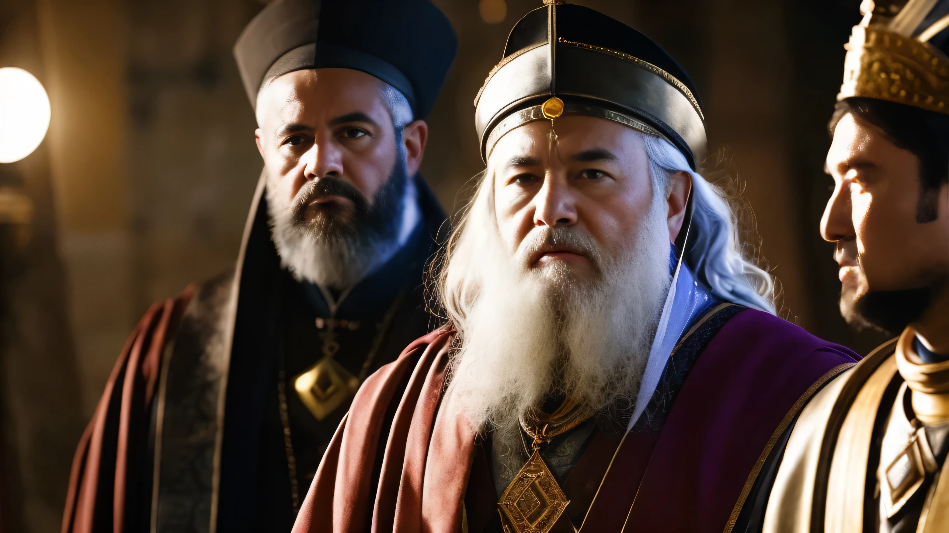 Ancient Israel、(((1st century)))、(((Religious Leaders)))、(((I'was furious)))、(((close)))、8K、Live shooting、highest quality、masterpiece:1.5、ultra-lightweighthigh-resolution、photogenuineistic:1.5、cinematic light、soft volume lighting:1.5、genuine、photogenuineistic:1、become familiar withな皮膚、professional lighting、photograph、sharp focus、become familiar with、professional lighting、photon mapping、become familiar withで複雑な環境、非常にbecome familiar with、highest quality、美術的なphotograph、photogenuineisticなコンセプトアート、Cinematic perfect light with soft natural volume、The middle of a journey、become familiar withな手、