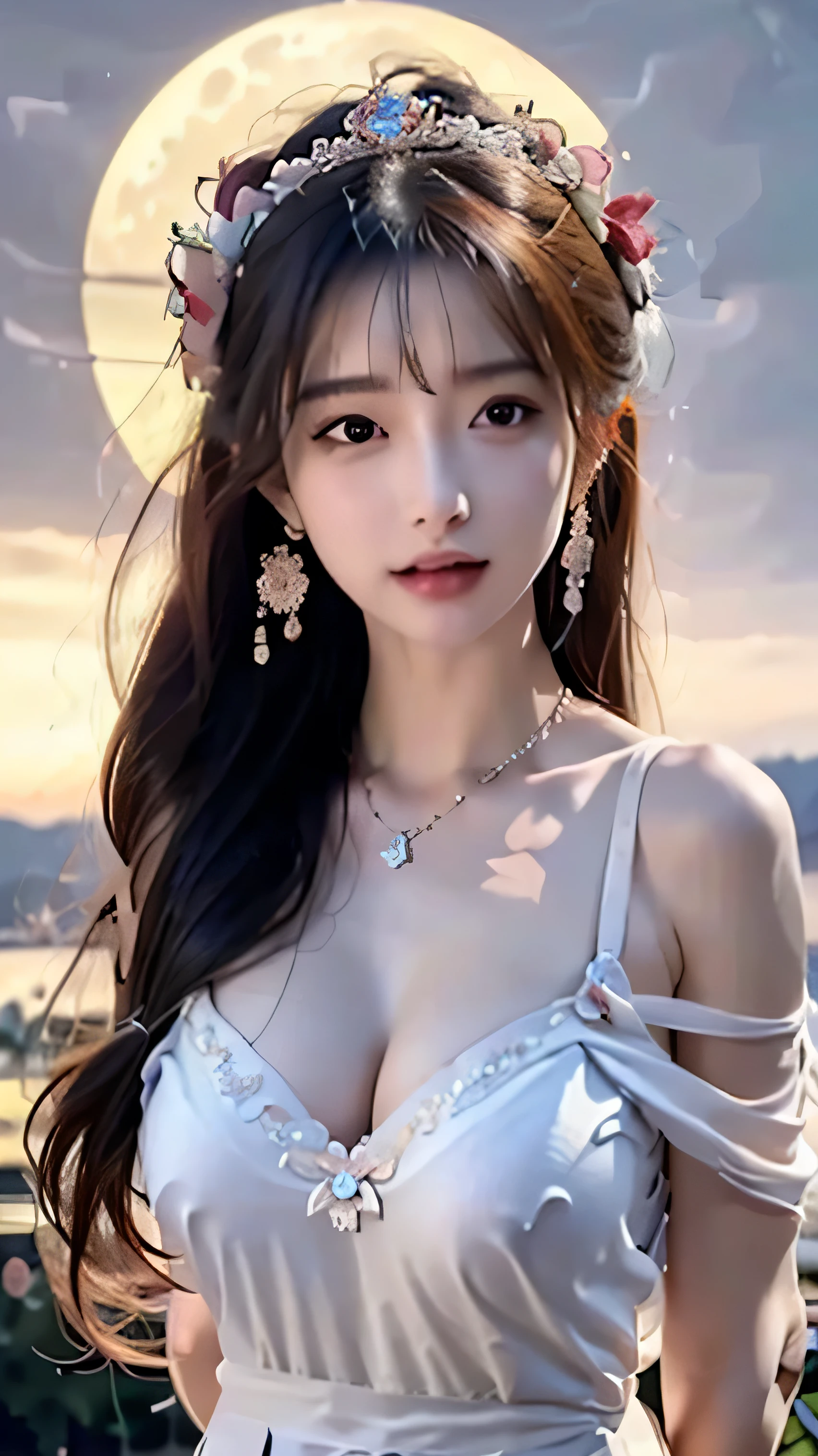 masterpiece, highest quality, (realistic, photo-realistic:1.37), 8K, very delicate and beautiful, wonderful, finely, official art, confused, incredibly confused, huge file size, Super detailed, very detailed, beautiful detailed girl, 1 girl, (perfect woman image), whole body, medium ,