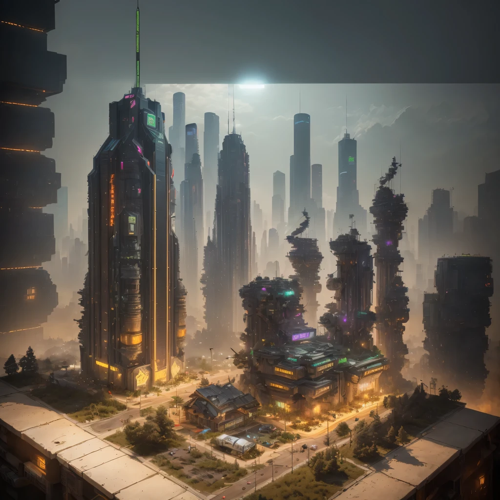 2558年Mars realistic model, (bifurcation, original photo, best quality, masterpiece:1.4),SteampunkCyberpunk6820 City,(CyberpunkMars light:1.3), Mars (related to land),(in a small nature box:1.3),Isometric, small nature, landscape on foundation,landscape,