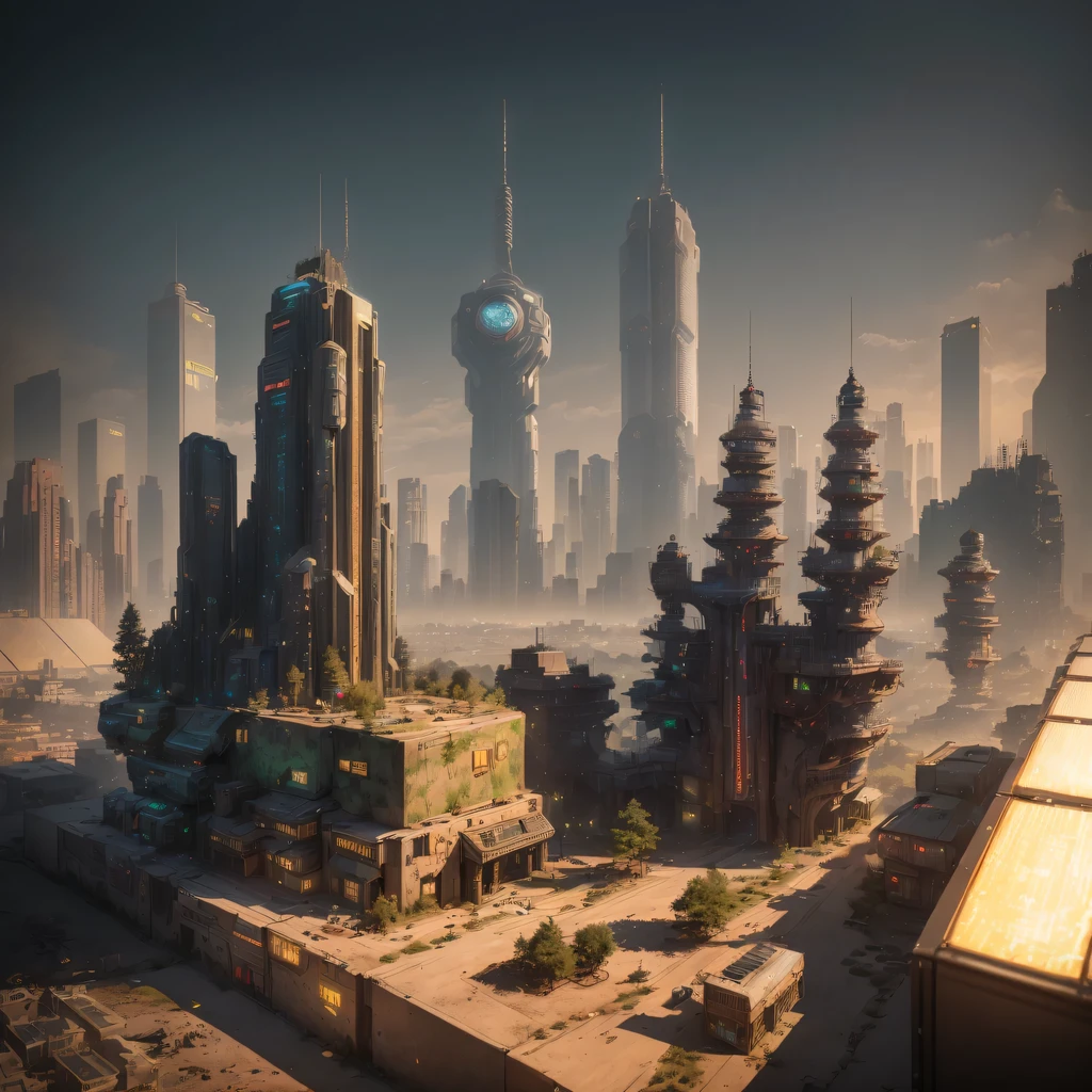 2558年Mars realistic model, (bifurcation, original photo, best quality, masterpiece:1.4),SteampunkCyberpunk6820 City,(CyberpunkMars light:1.3), Mars (related to land),(in a small nature box:1.3),Isometric, small nature, landscape on foundation,landscape,