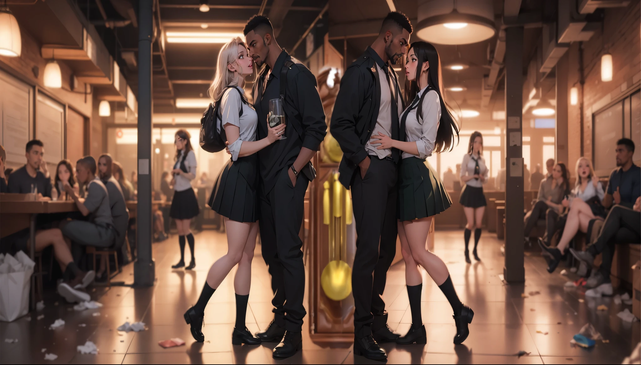 dark green school skirt