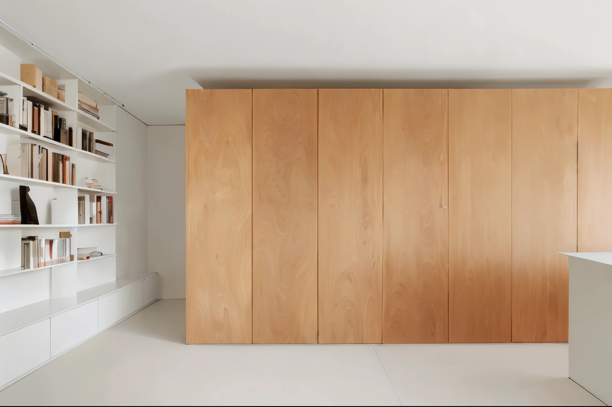 There is a room with wooden walls and white counters, Two wooden wardrobes, wooden cabinet, simple wooden house, board, board墙, smooth paneling, wood cupboard, interior wood, cupboard, elegant wardrobe, Modern minimalist f 2 0 clean, wood paneling, cupboard, oak, Wooden interior, wooden wall brass plate