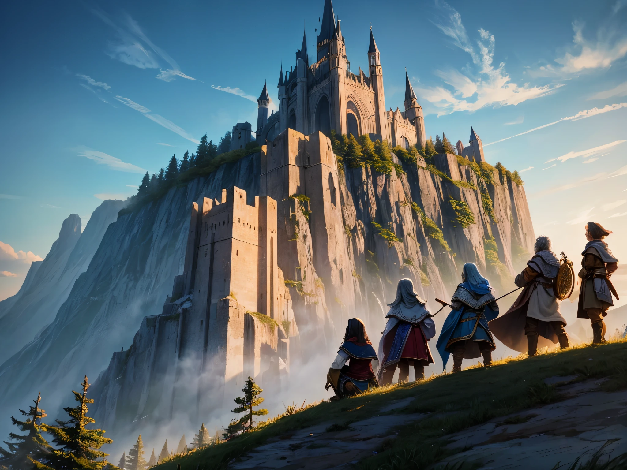 The Wizard's Keep is a huge fortress that overlooks the city, carved into a mountain
