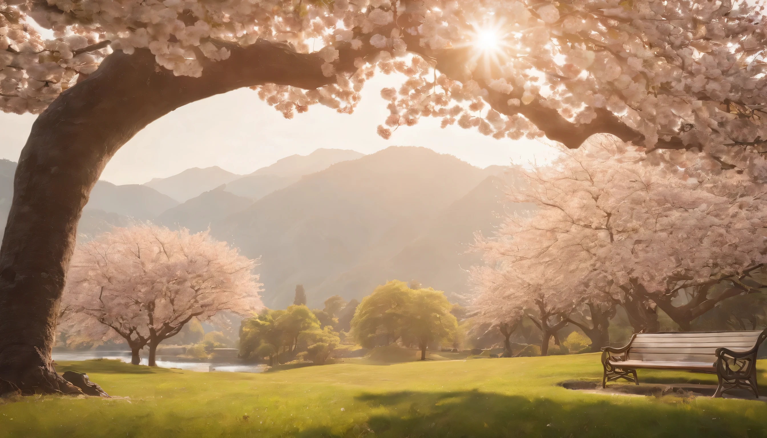 (Highly detailed CG unity 8K wallpaper、masterpiece、highest quality、Super detailed)、(best lighting、best shadow、very delicate and beautiful)、highest quality、8K、Detailed facial depiction、masterpiece、highest quality、clear image quality、
Cherry blossoms blooming in the spring park、people enjoying a picnic under it々々Please take a photo of。