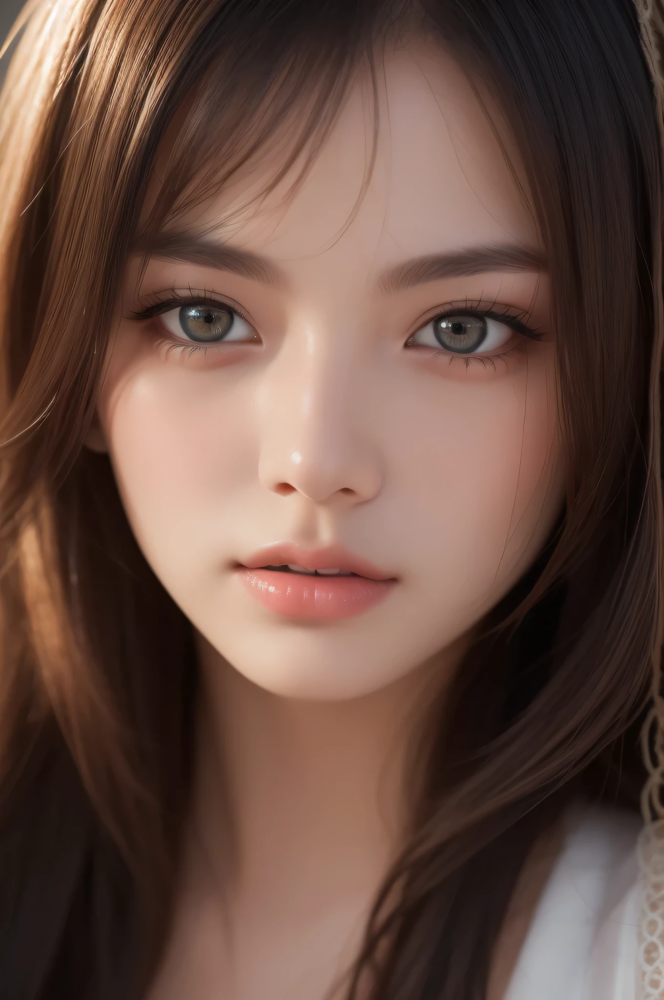 1 girl, (highest quality:1.4), (super detailed), (detailed light), (Highly detailed beautiful face), wonderful face and eyes, black eye, black hair, Beautiful sheer lace detail, beautiful breasts, Highly detailed CG integrated 8k wallpaper, High resolution raw color photos, professional photos, dynamic lighting, Depth of bounds written
