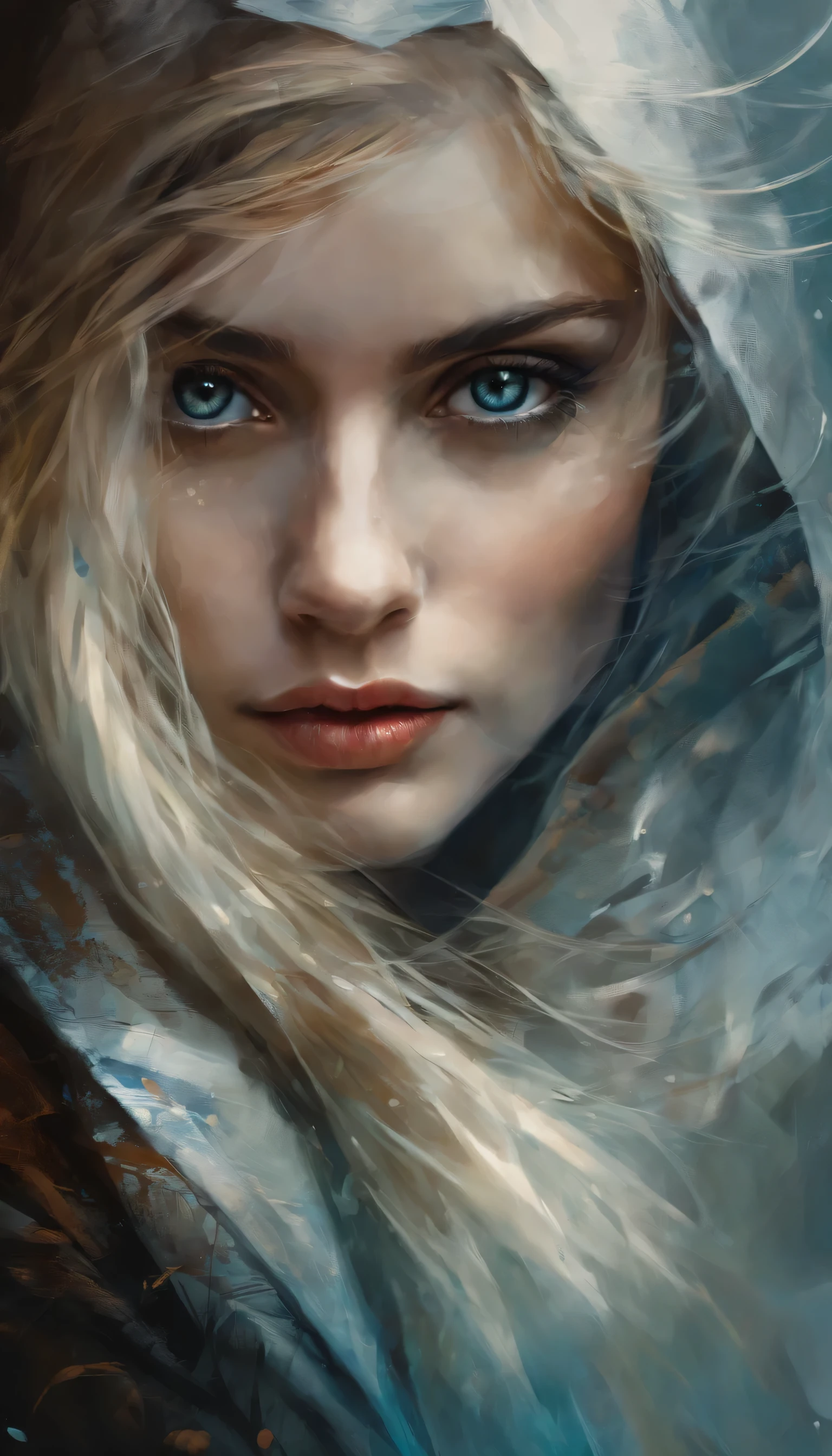 Perfekte Zentralisierung, All around a beautiful person, beautiful big eyes, Cyberpunk-Stil, portrait, Tragen einer Schutzbrille, Stehende Position, Abstract beauty, Zentriert, schaut in die Kamera, der Kamera zugewandt, der Perfektion nahe, Dynamisch, Outside, sehr detailliert, Digitale Farbe, Kunststationen, Konzeptkunst, Samen, scharfer Fokus, 8 TAUSEND, high definition resolution, Illustration, Kunst von Carne Griffiths und Wadim Kashin,