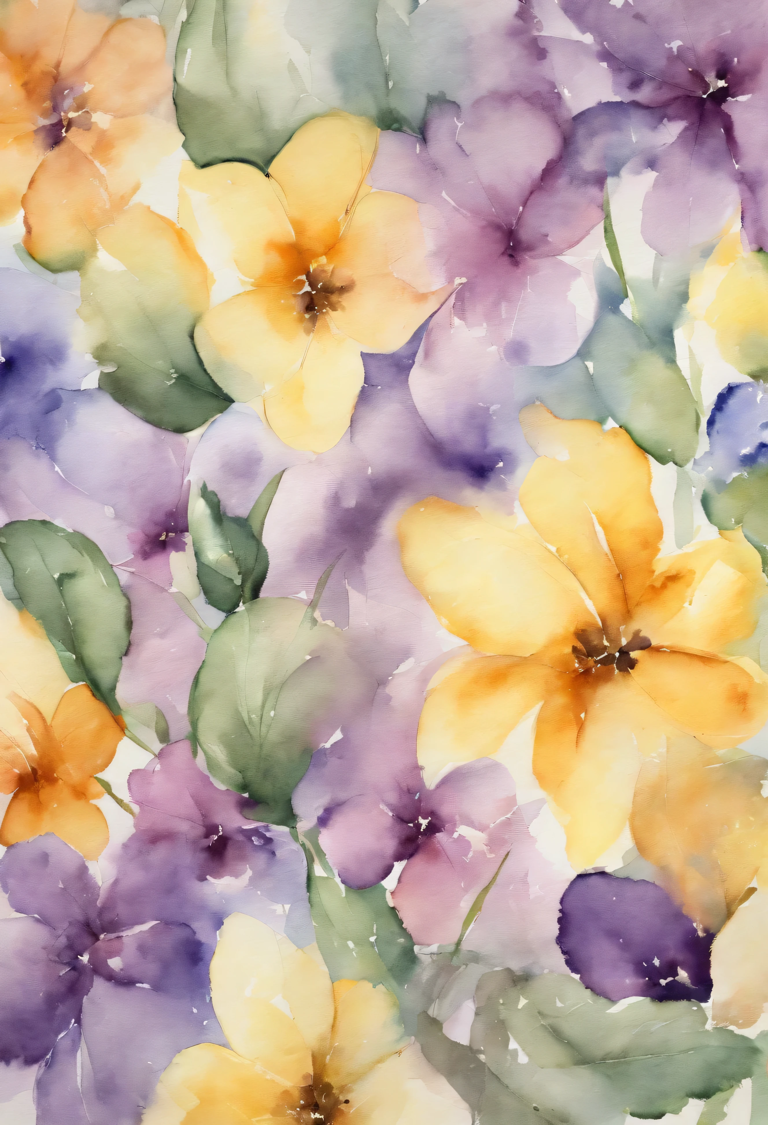 100% Watercolors with delicate strokes by Mary Cassatt , Reverse watercolor painting highly detailed photo From soft blui to bright light gray and deep purple., sharp details, real, 4K, Raw image, Reverse watercolor painting, The influence of Mary Cassatt, Rainbow wallpaper with pattern, Imaginative composition
