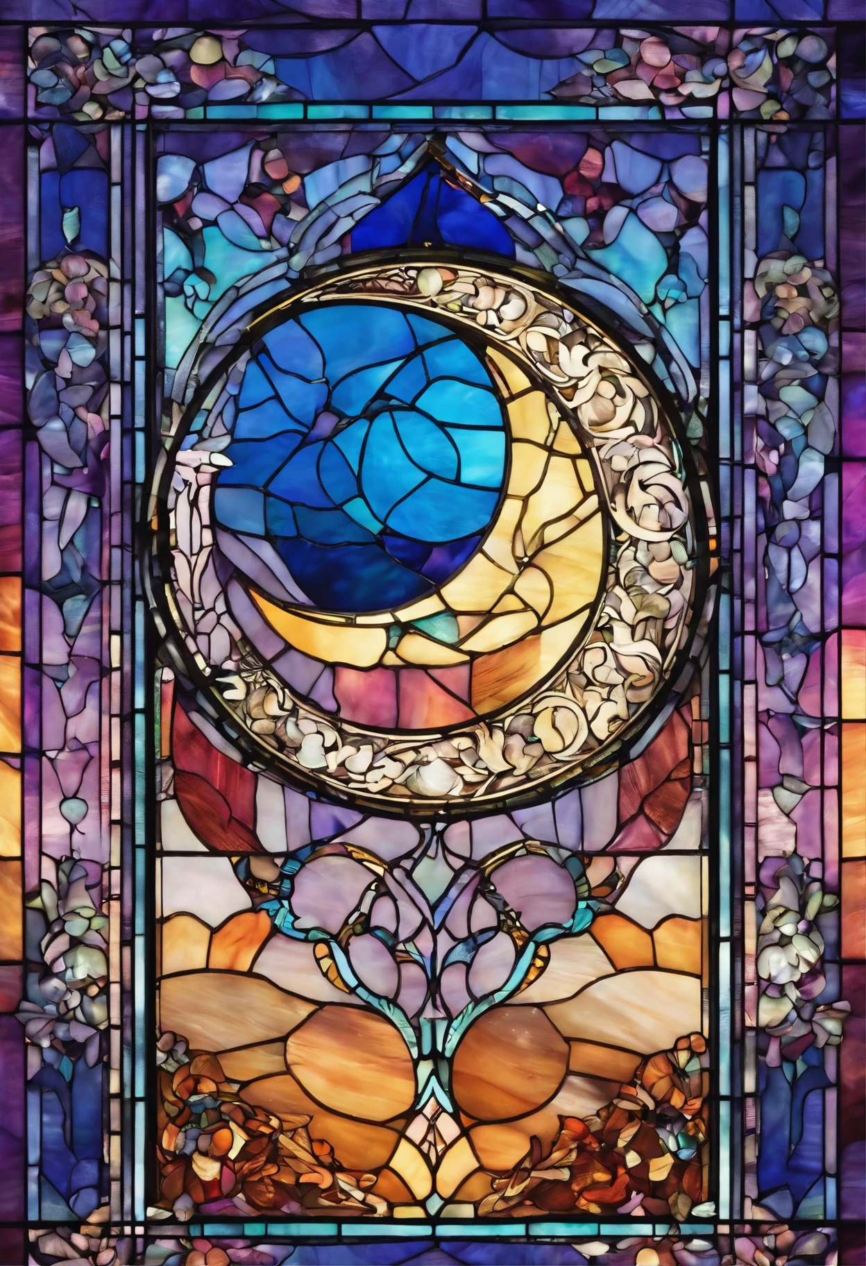 moon in the glass　fine details　fine particles of light