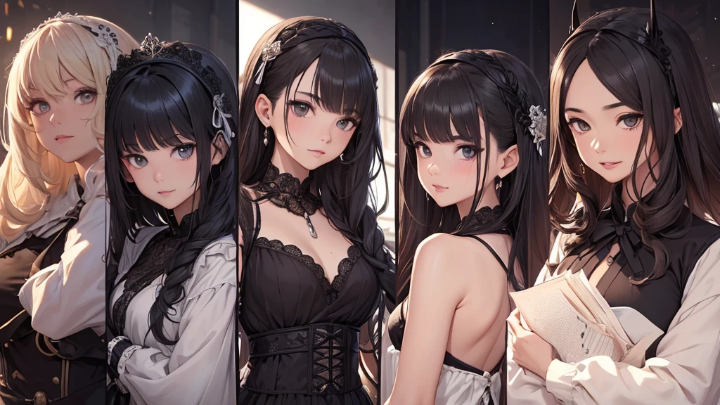 (height_difference:1.5), (size_difference:1.2), girls bedroom, fluffy, cute, (2girls:1.7), (giantess:1.3), (breasts and face closeup), smug, :o, smiling, happy, solo, female focus, (cute sexy dress: 1.3), cleavage, shiny skin, a crowd of people on a table below the breasts of a giantess, a crowd of people on a platform in front of the breasts of a giantess, (multiple_girls:1.5), (minigirl:1.4), (minigirl on a table: 1.2), (cute dress: 1.2)
