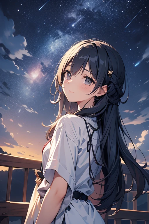 night,clouds,meteor