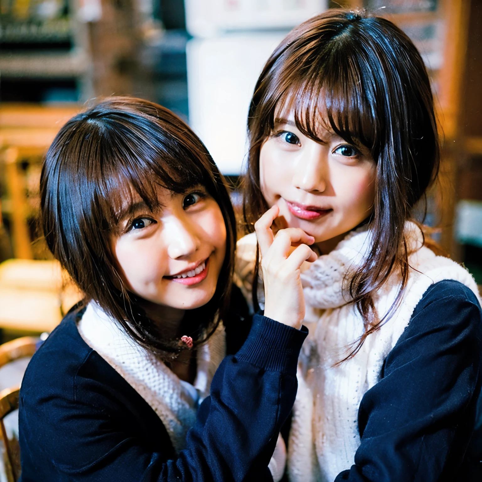 perfect girl、identical twin sisters
