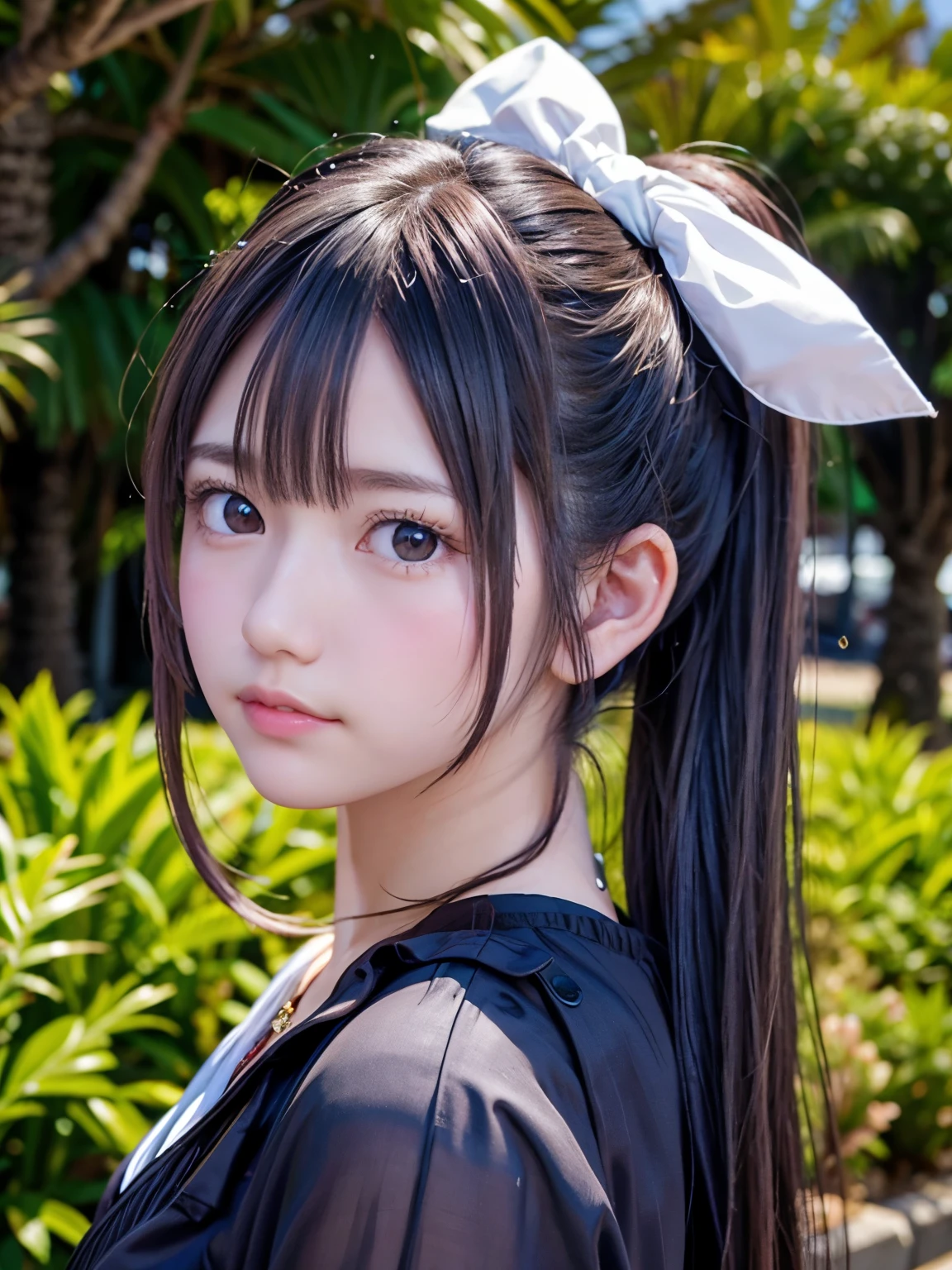 1 female,(Realistic,Realistic:1.5),(master piece),(best quality:1.4),(hyper hd:1.2),(RAW photography:1.2),(sharp focus:1.3),(face focus:1.2),japanese girl,professional attire,(young :1.1),(happy smile:1.5),(hairy cut:1.6),(japanese idol costume white,black and pink:1.4),(beautiful face:1.7),(Beautiful dress with attention to detail:1.4),(Japanese girl breast professional photo, (: 1.3), (wide open chest),short and fine hair, (dense silver hair), (two side up), (simple gray background: 1.6), gorgeous golden light, break, (big), beautiful and fine eyes, (adorable),